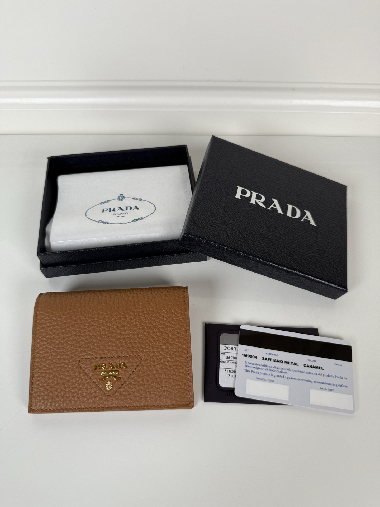 [TOP] PRADA Wallet 11.2 x 9.5cm - Brown - 711 Luxury