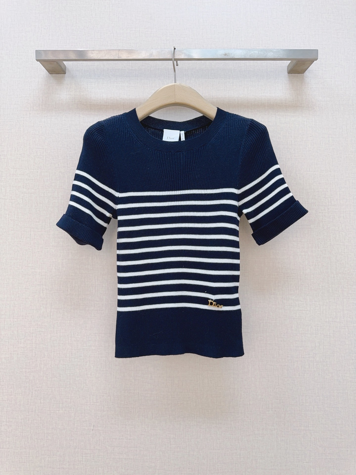 [TOP] Christian Dior Knit Top - Navy Blue - 711 Luxury