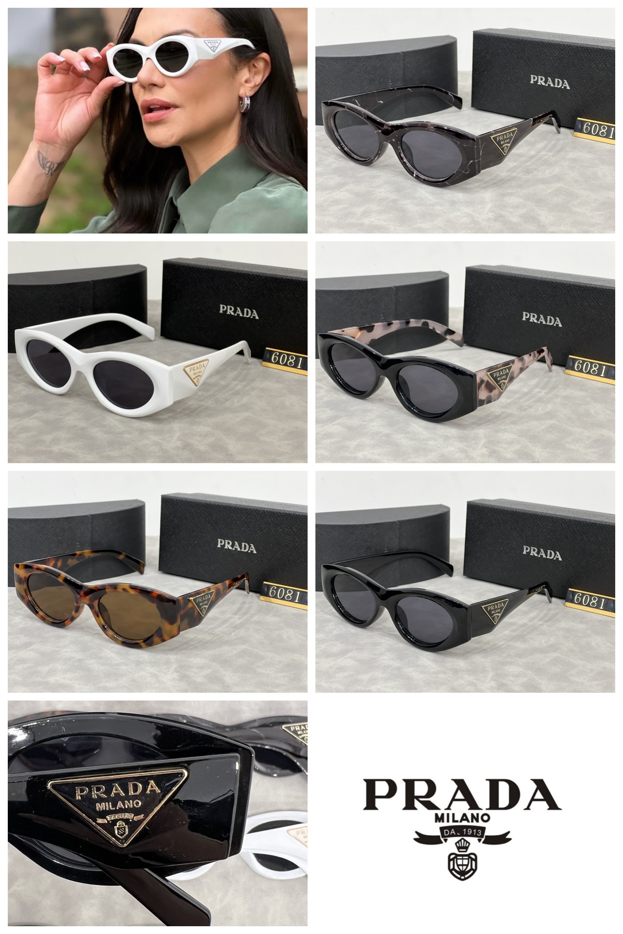 [TOP] PRADA Sunglasses - 5 Colors - 711 Luxury