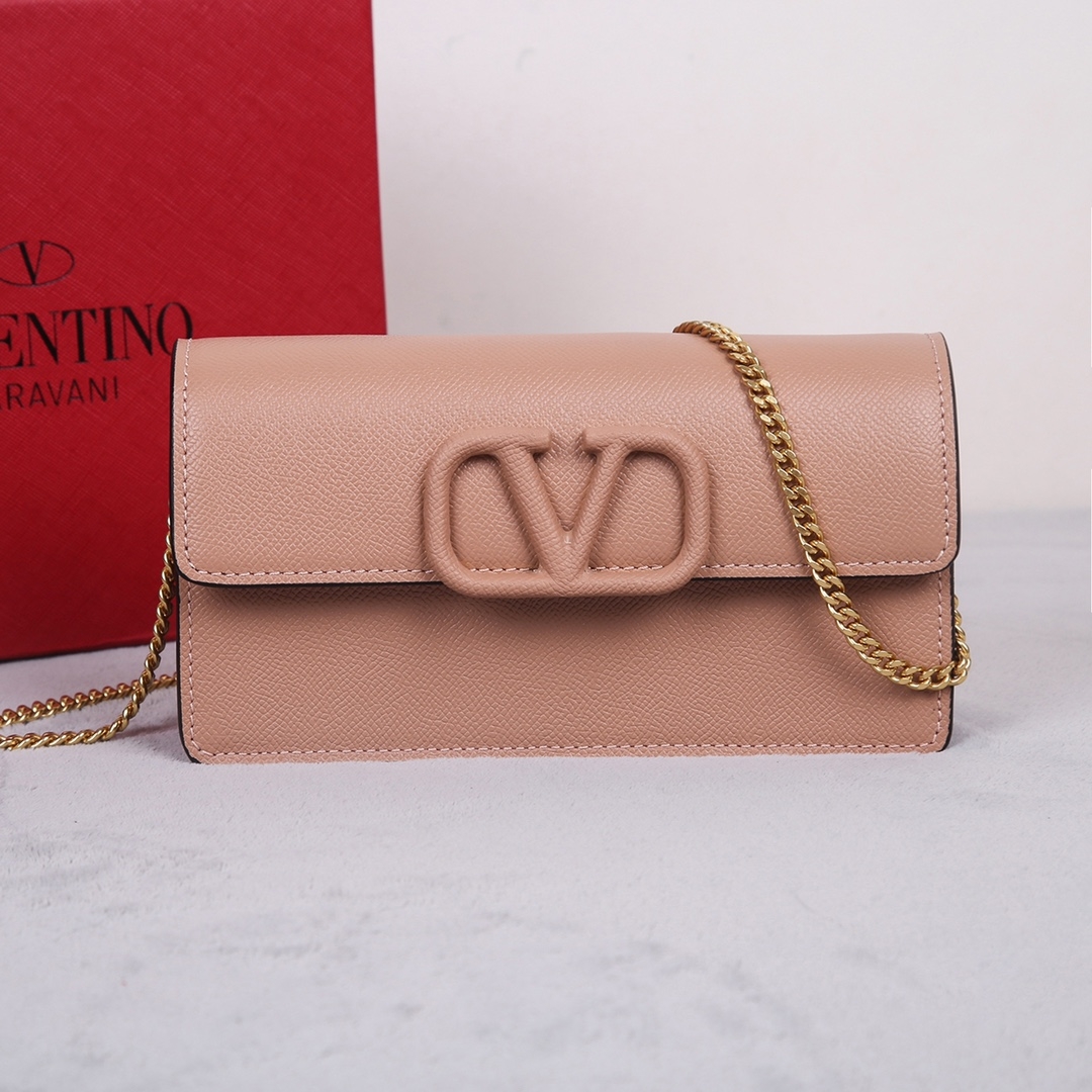 [TOP] VALENTINO Garavani VLogo Signature Bag 20 x 10.5 x 4 cm - Pink - 711 Luxury