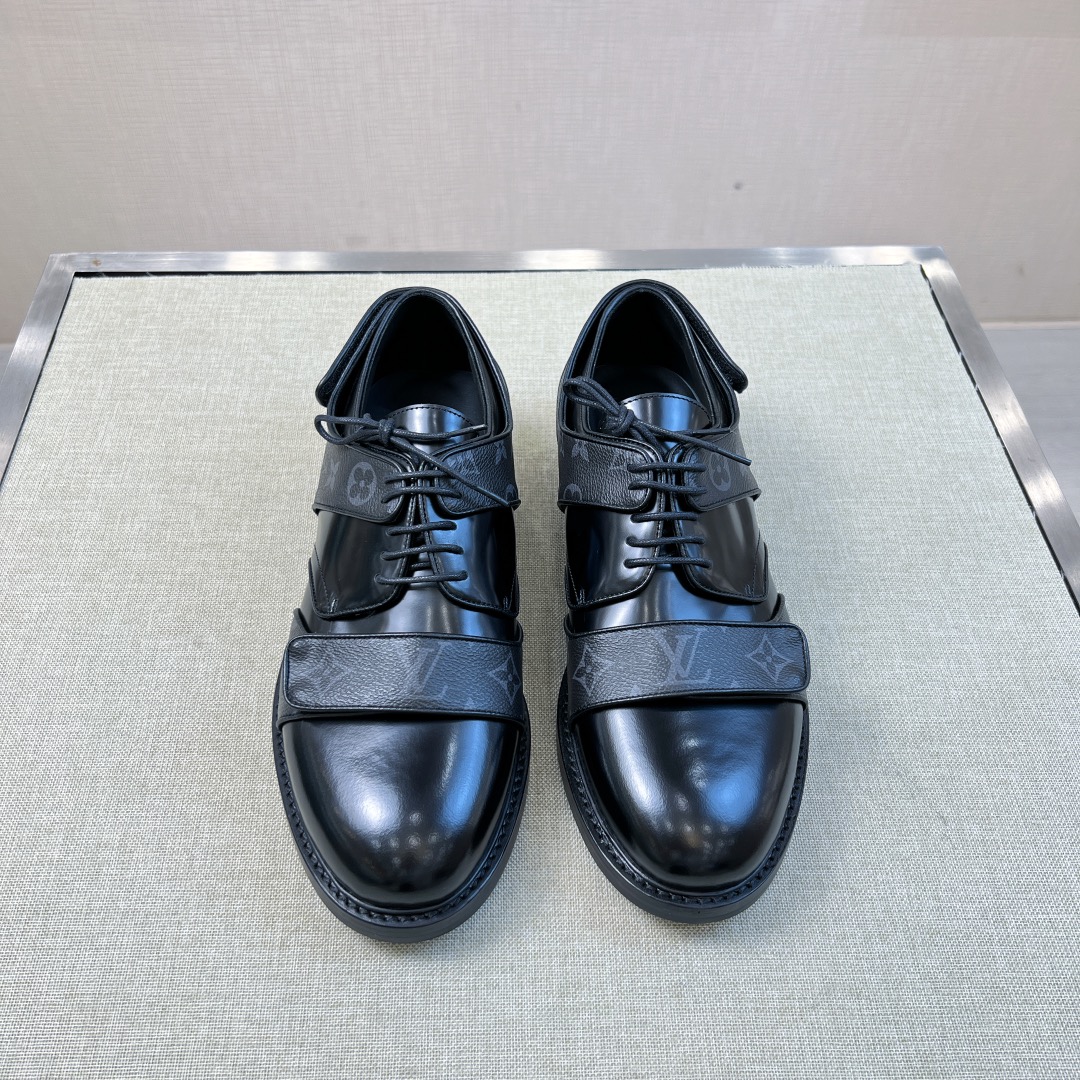 Louis Vuitton black Shoes Louis Vuitton Black Harness Derby Shoes 1A8JKV#301327 View 2 | Nigo Office