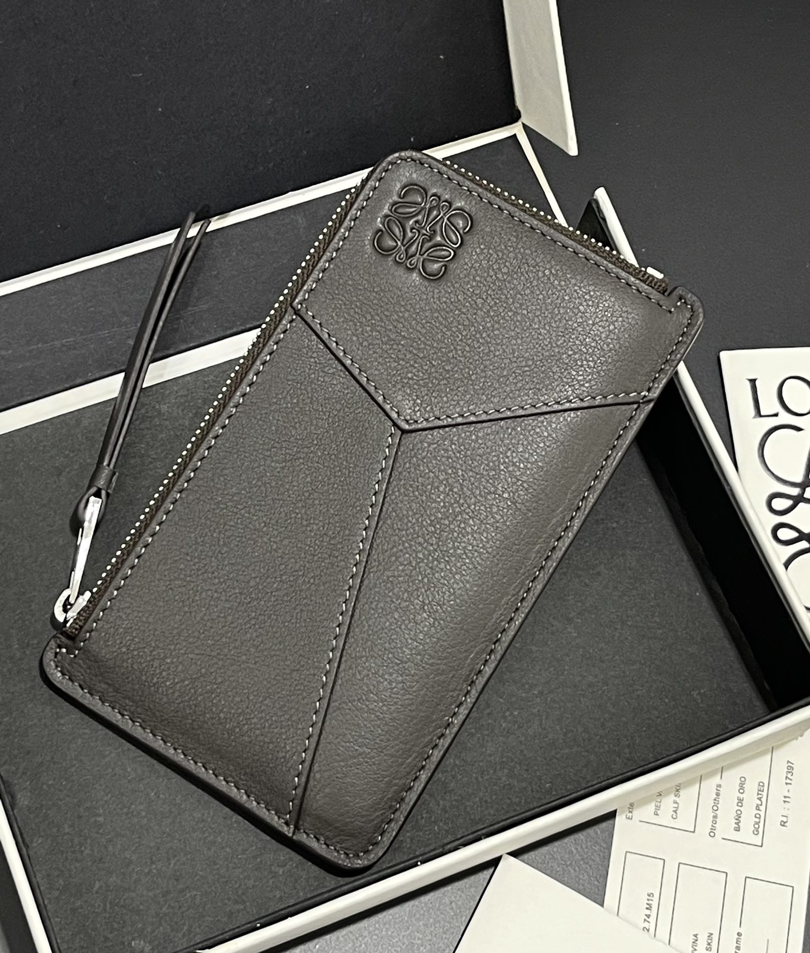 [TOP] LOEWE Card Holder 15*8.5cm - Black - 711 Luxury