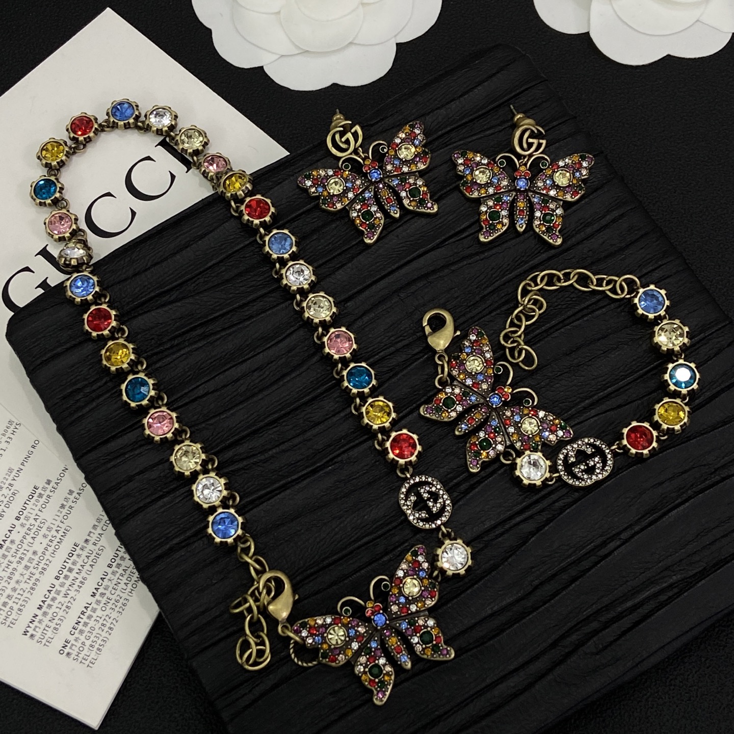 [TOP] GUCCI Bracelet + Necklace +Earrings - Gold - 711 Luxury