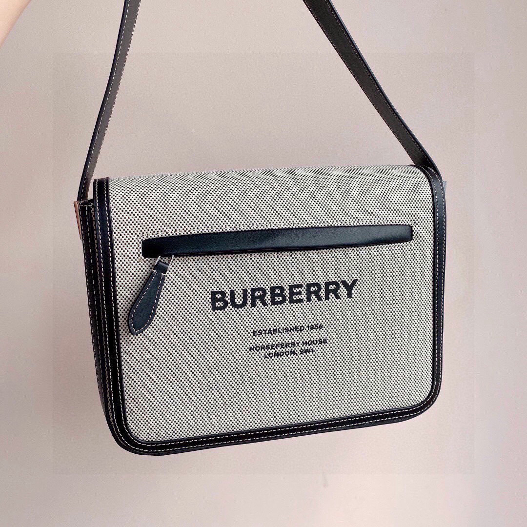 [TOP] BURBERRY Messenger Bag 28x9x21.5cm - Gray - 711 Luxury