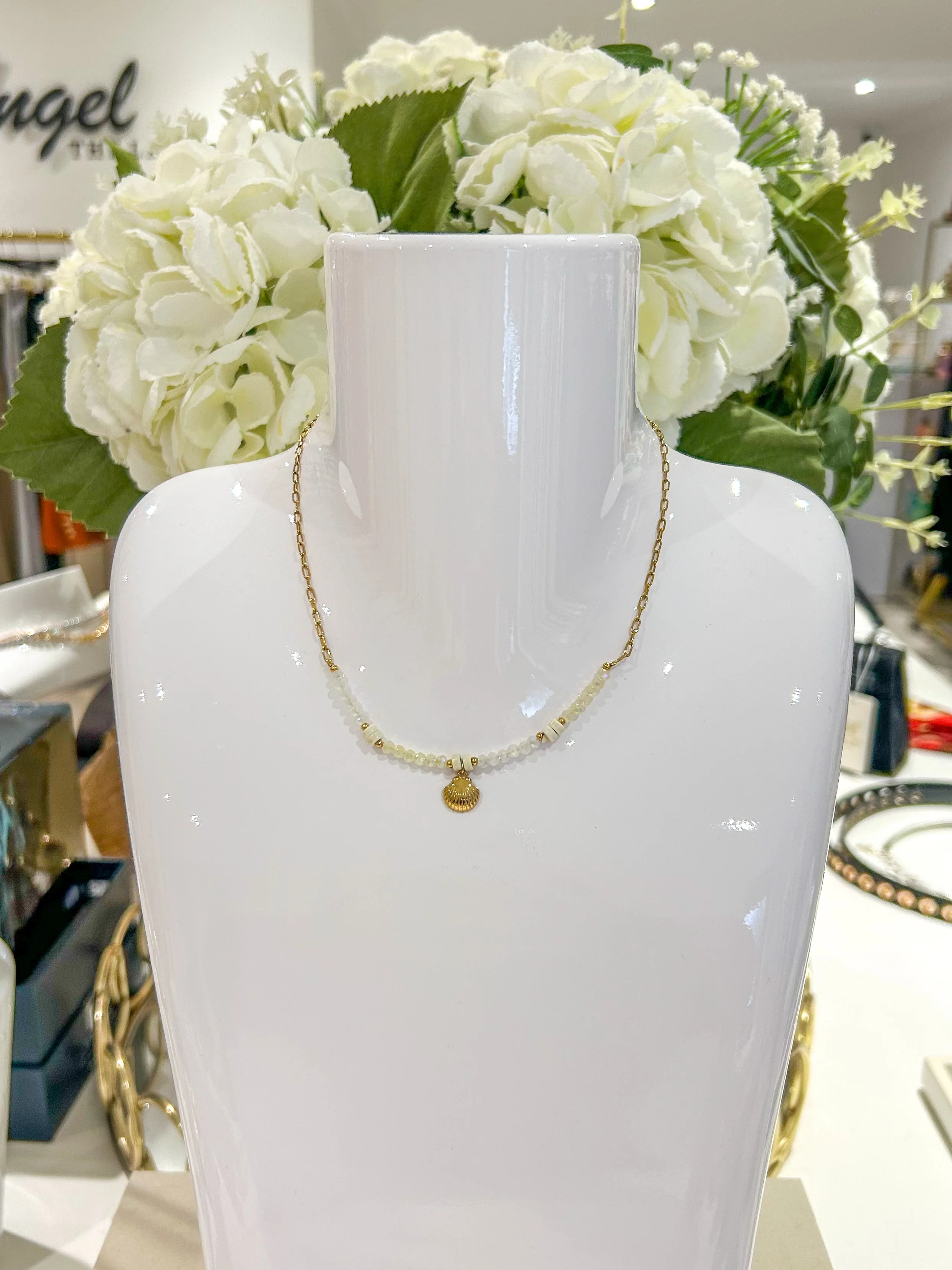Gold Beaded Necklaces (12 Styles)