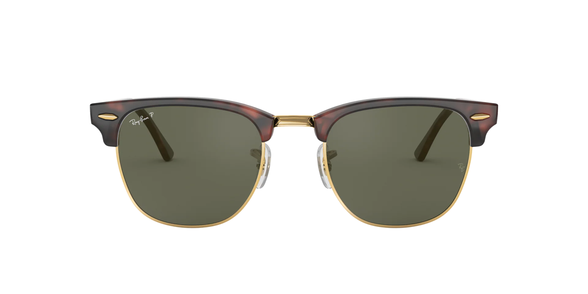 Clubmaster - Red Havana | G 15 Green Polarized - 51mm