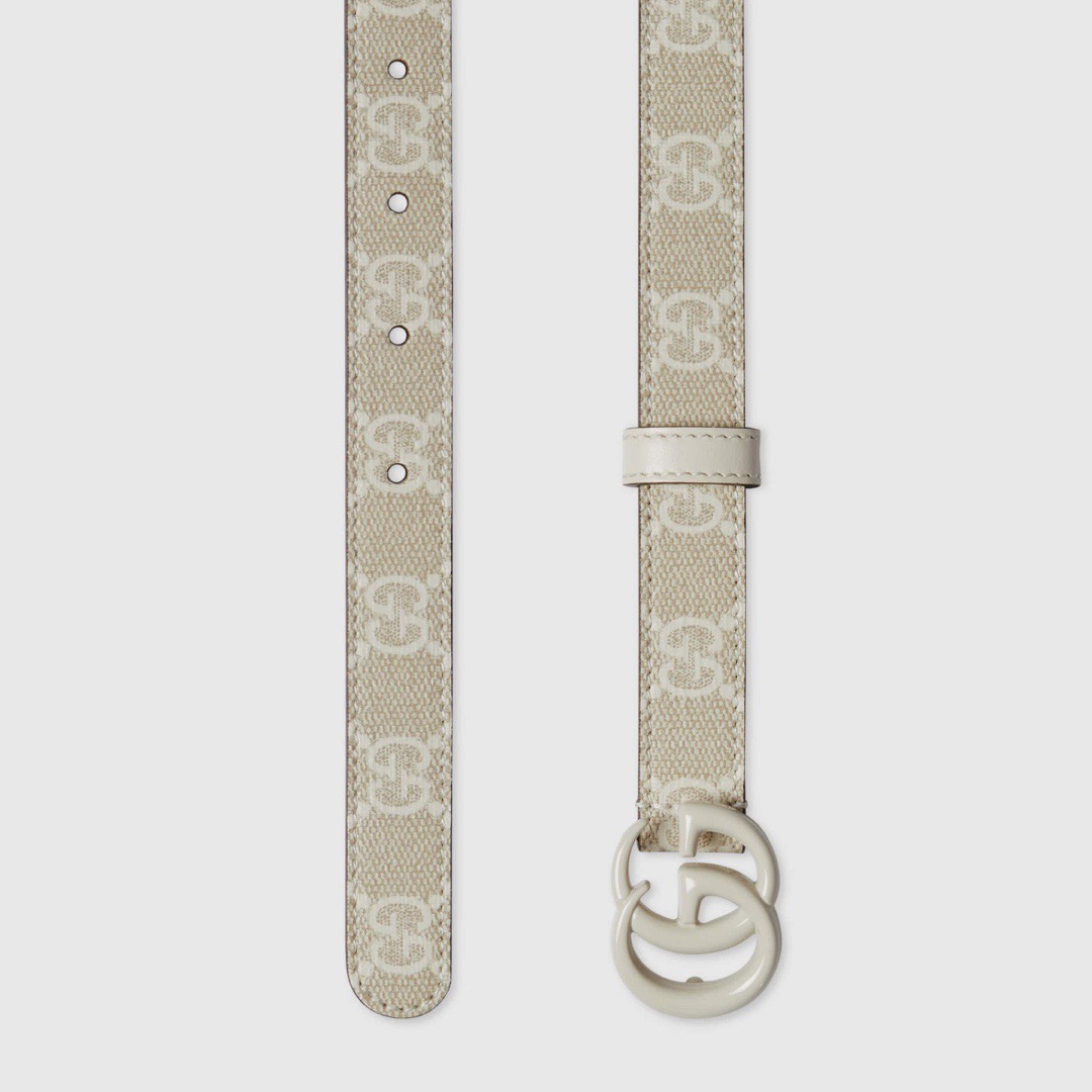 [TOP] GUCCI Belt 2cm - White - 711 Luxury
