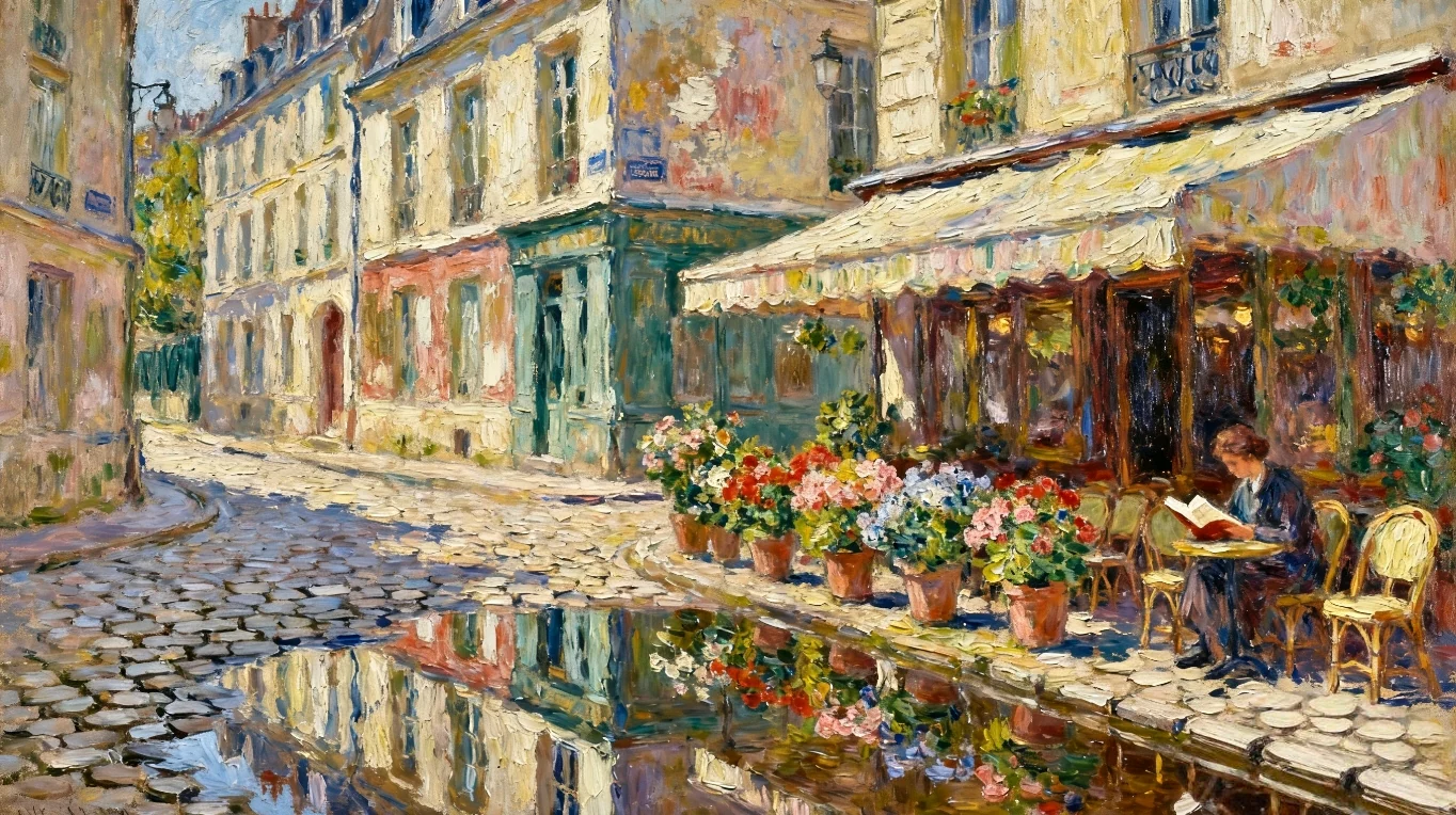 Cobblestones After Rain