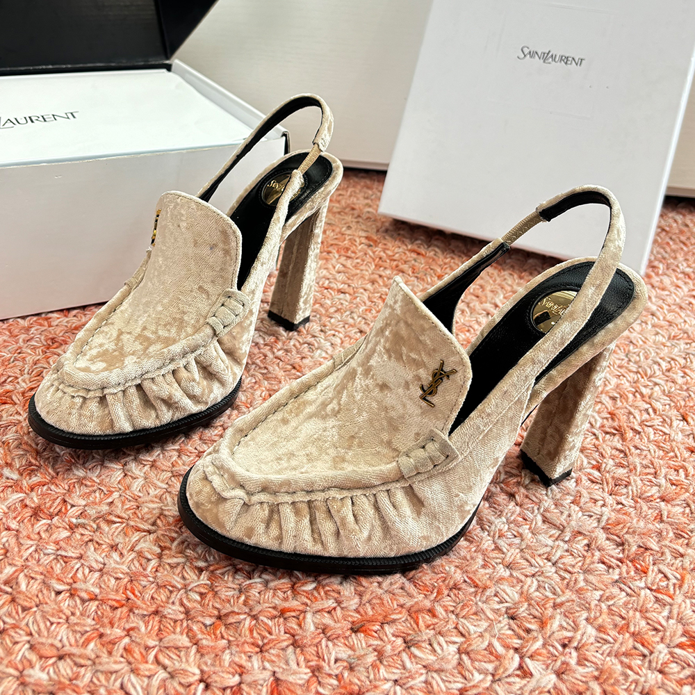 Designer Shoes Saint Lauren High Heel Loafers View 2 | Nigo Office