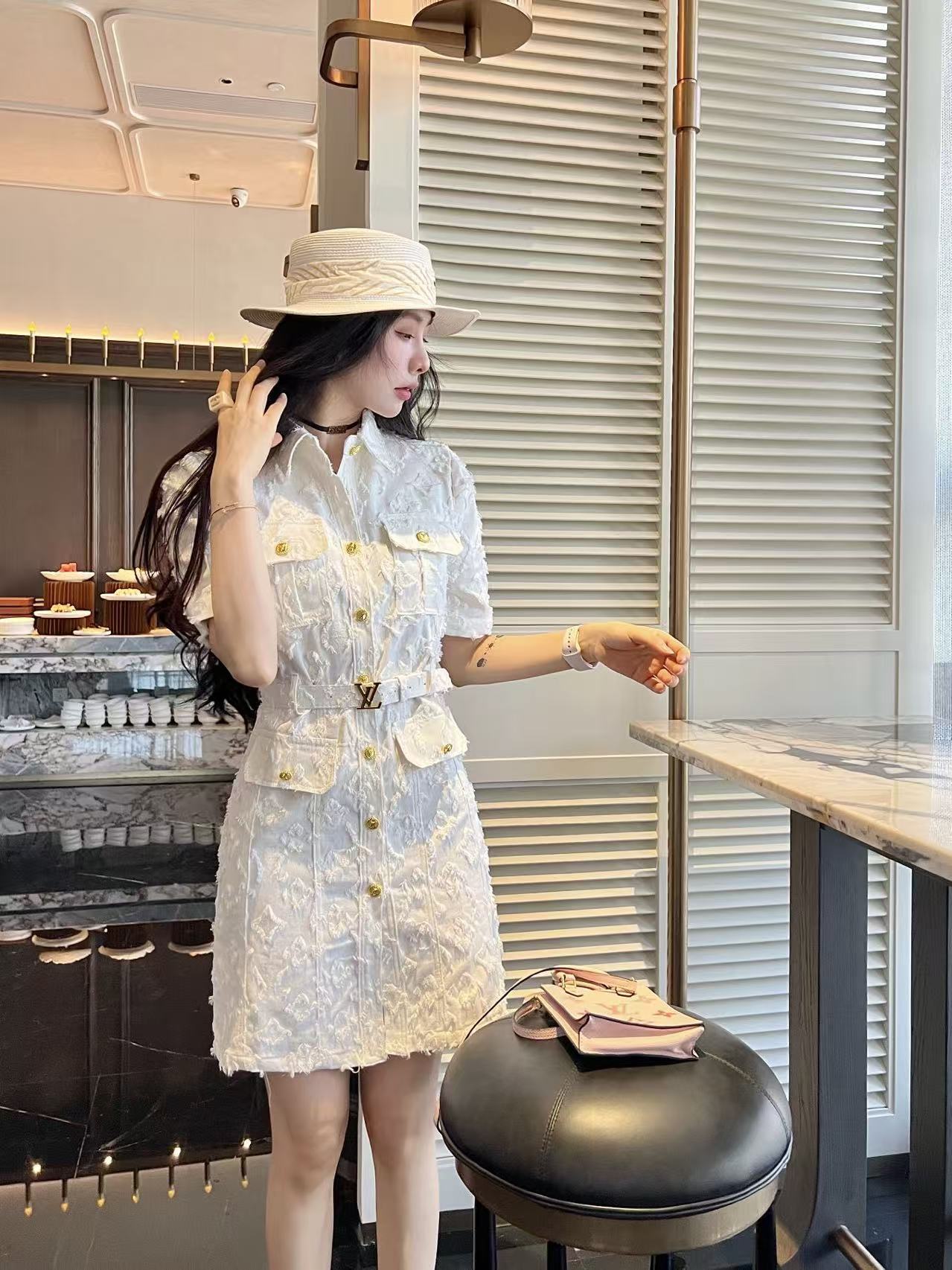 [TOP] Louis Vuitton LV  Dress - White
