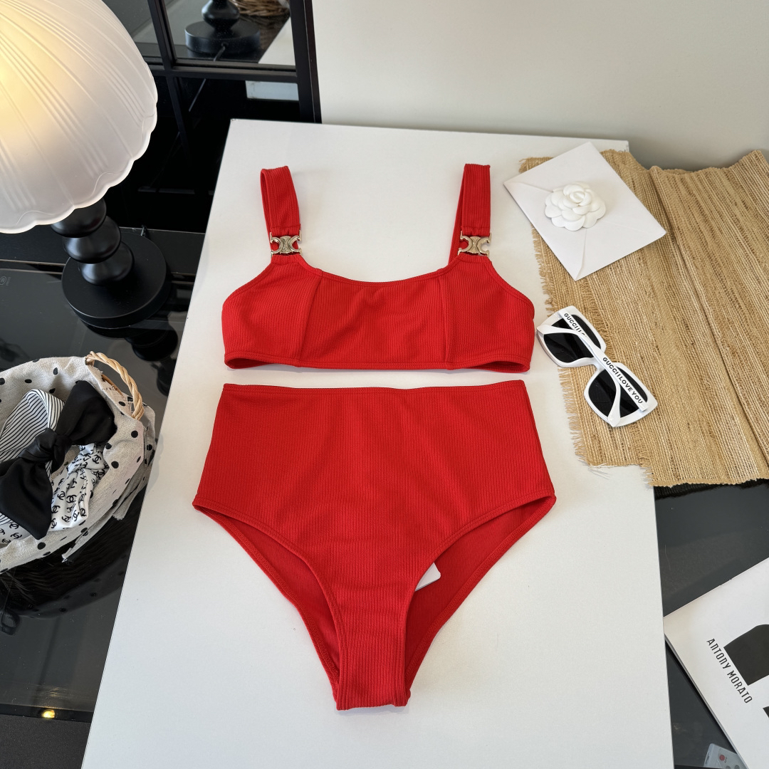 [TOP] CELINE Swimsuit - Red - 711 Luxury