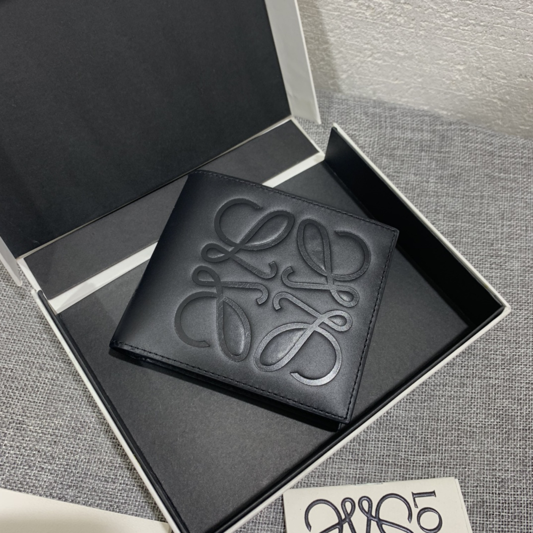 [TOP] LOEWE Wallet 11*10 cm - Black - 711 Luxury