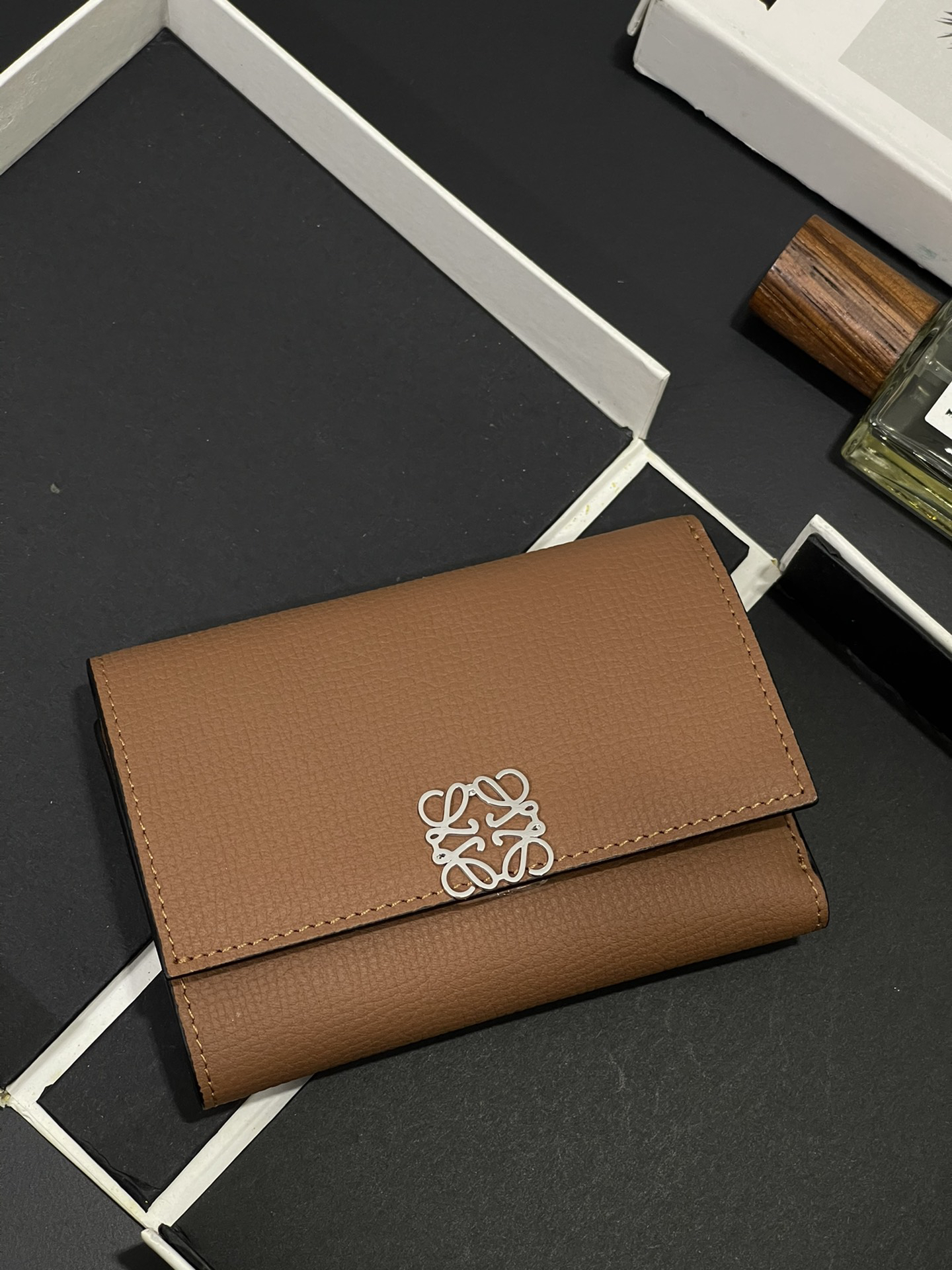 [TOP] LOEWE  Wallet 11.8*8 cm - Brown - 711 Luxury