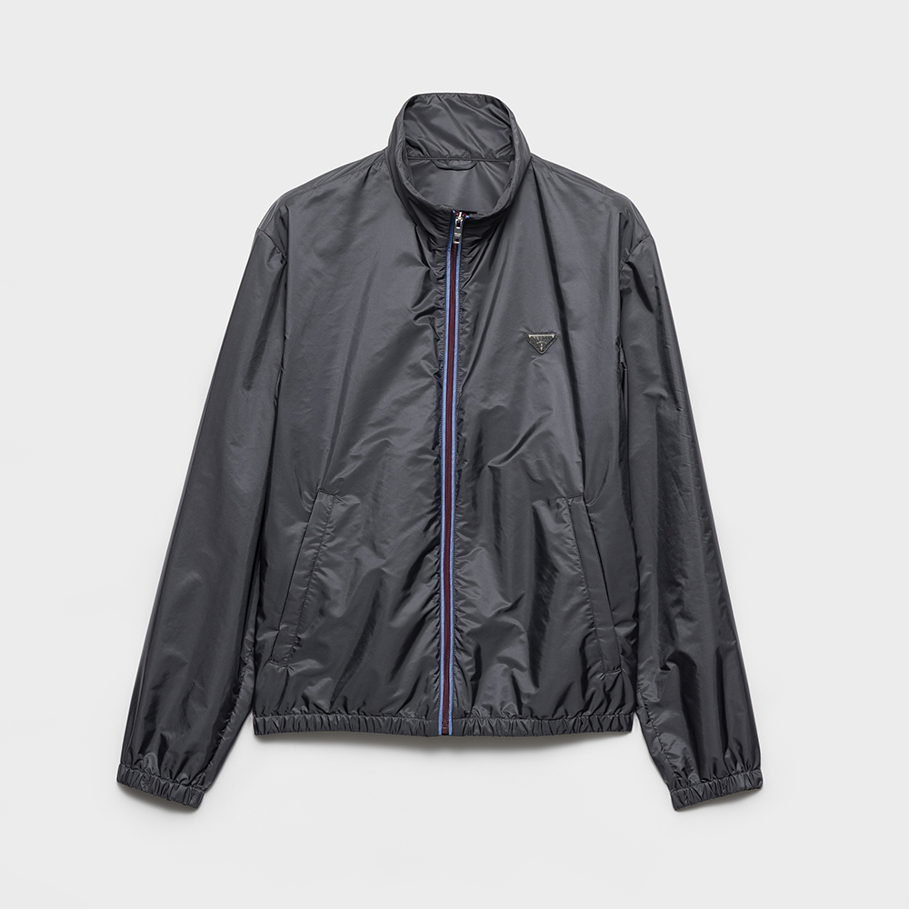 PRADA Iron Gray light Blue Re-nylon Jacket #381474