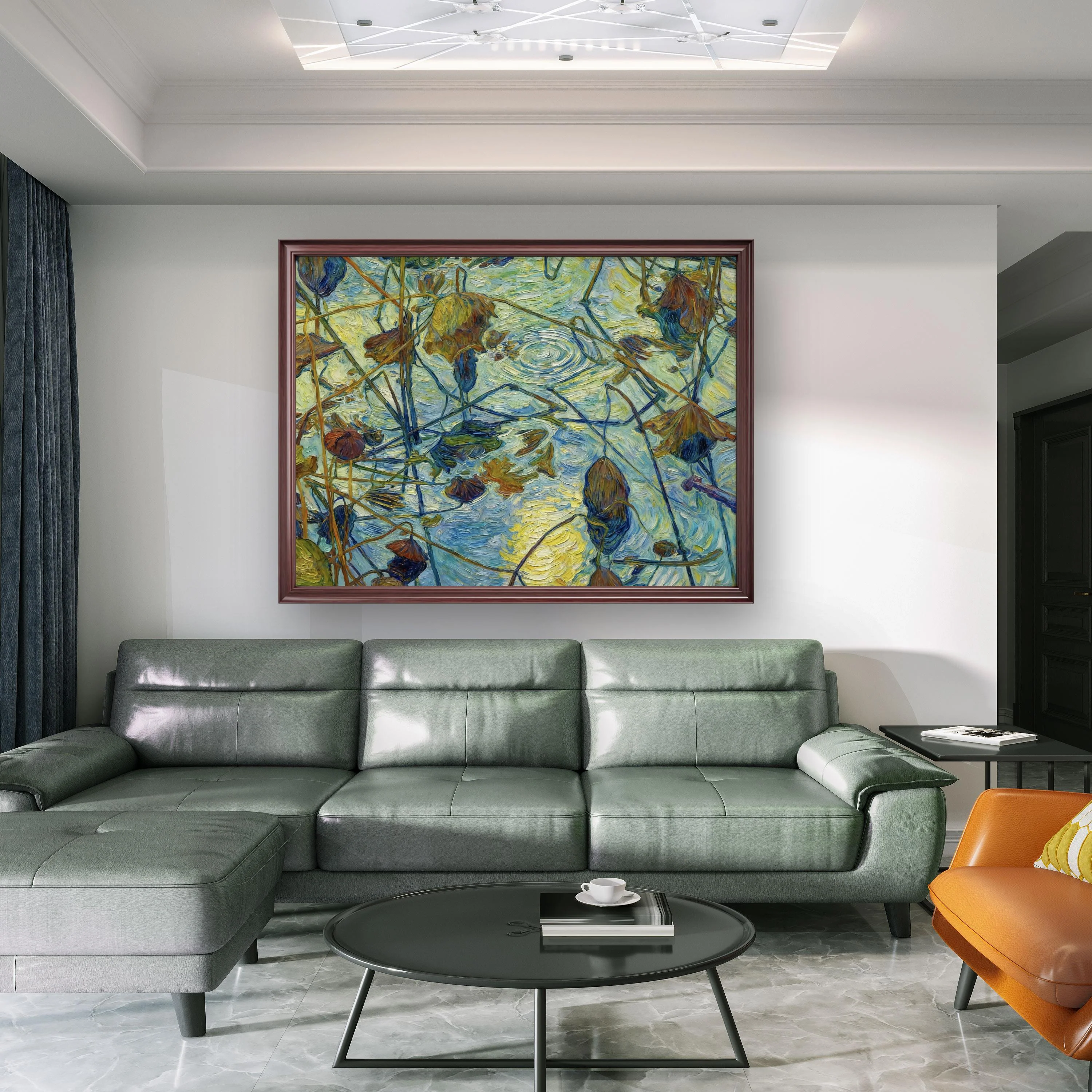 Lotus Pond in Moonlight