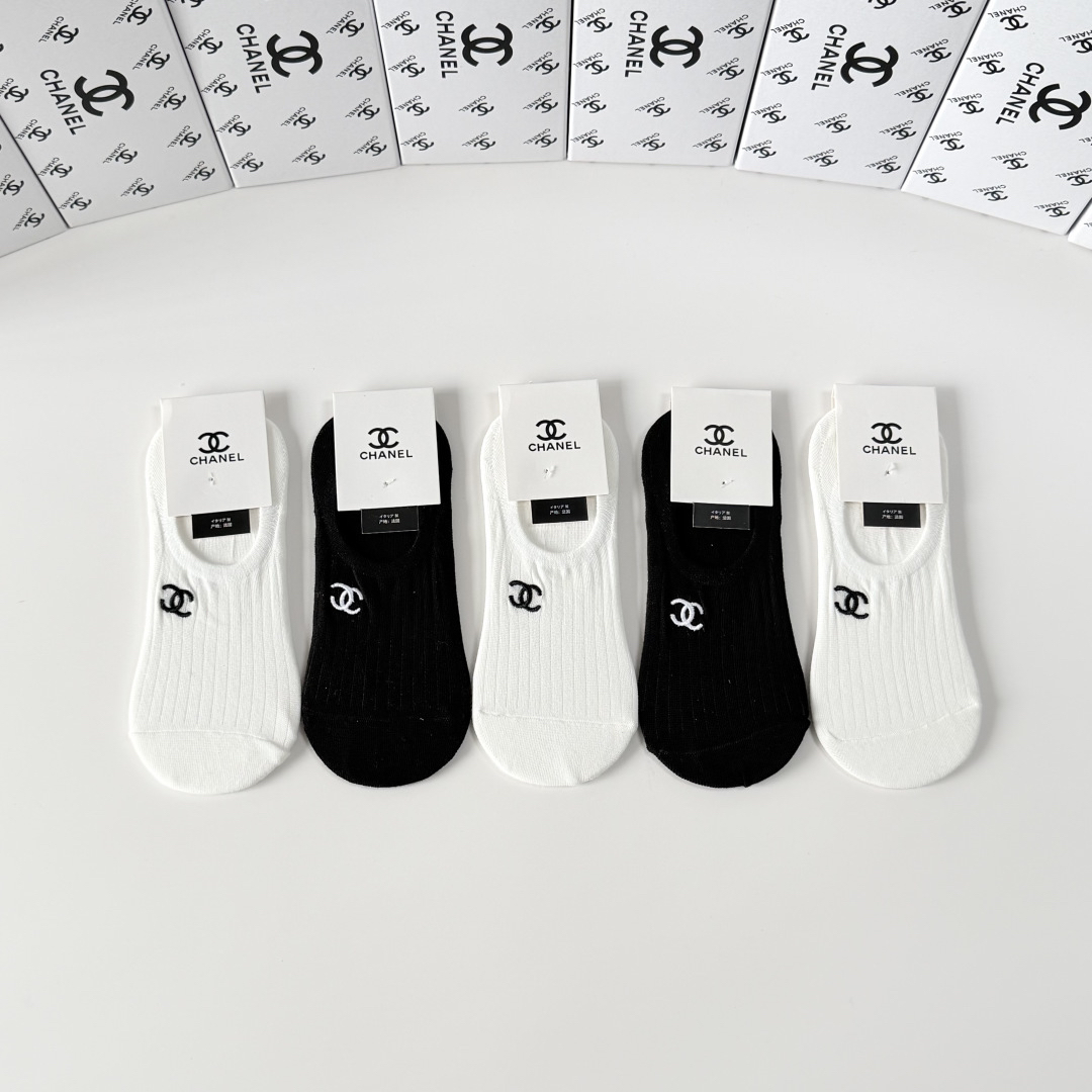 [TOP] CHANEL Socks - 5 Pieces as a Set - 711 Luxury