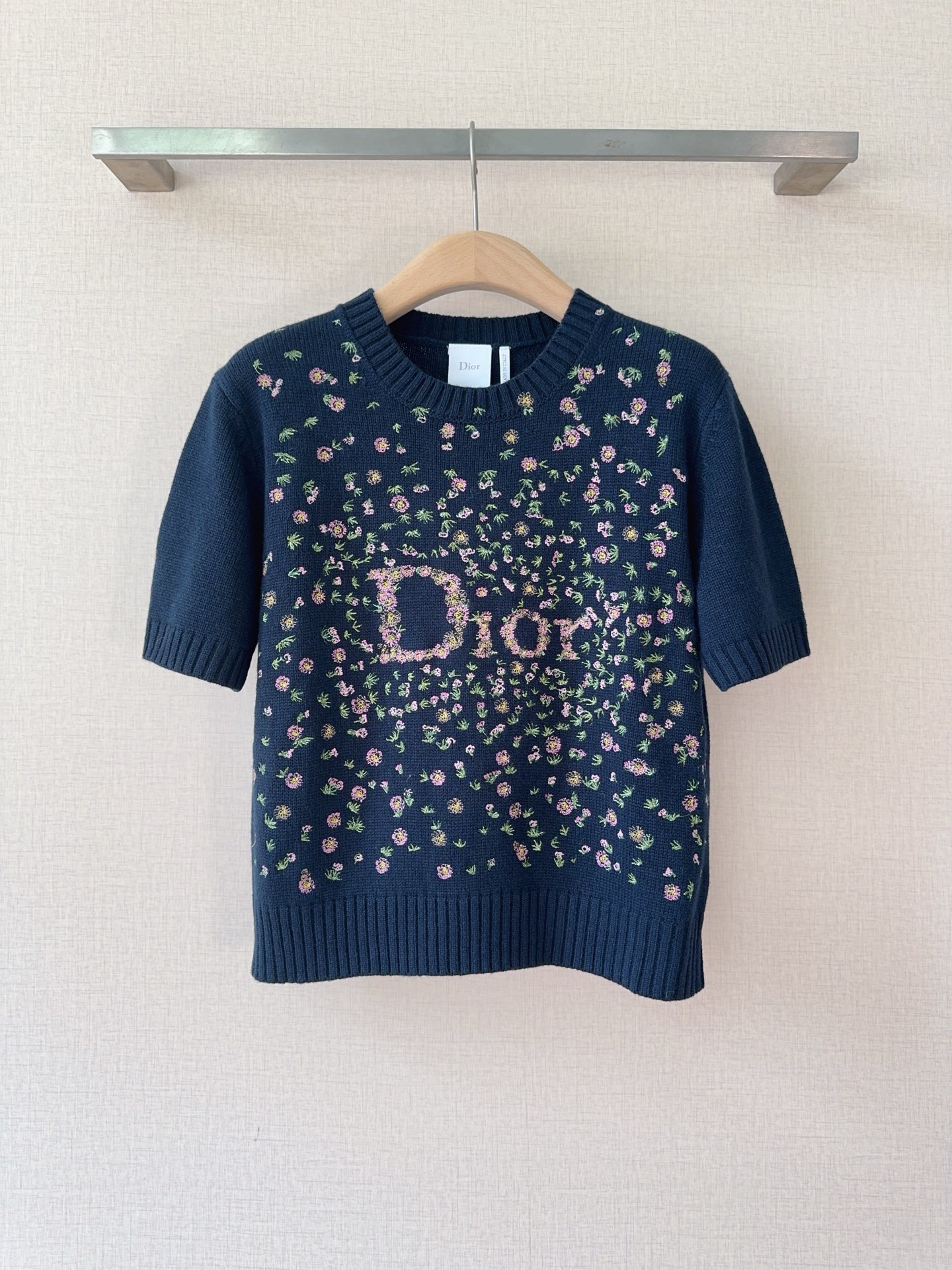 [TOP] Christian Dior Knit Top - Navy Blue - 711 Luxury