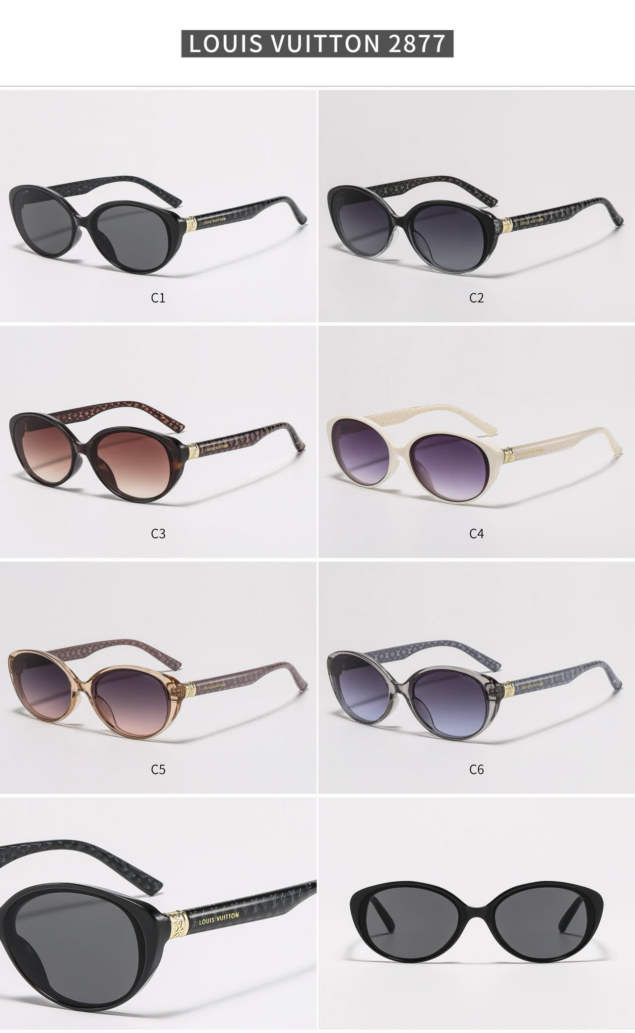 [TOP] Louis Vuitton LV Sunglasses - 6 Colors - 711 Luxury