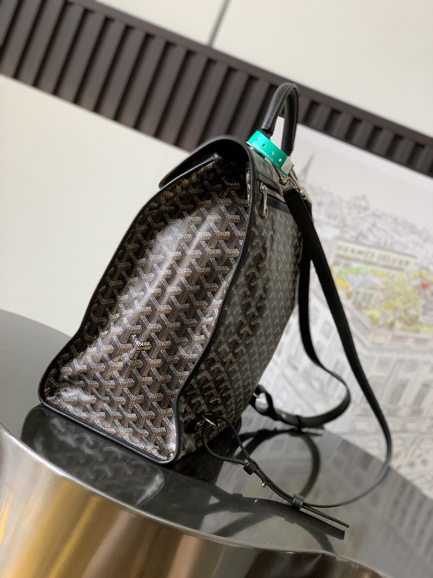 [TOP] Goyard Saint Léger Backpack 37x15x34cm - Black - 711 Luxury
