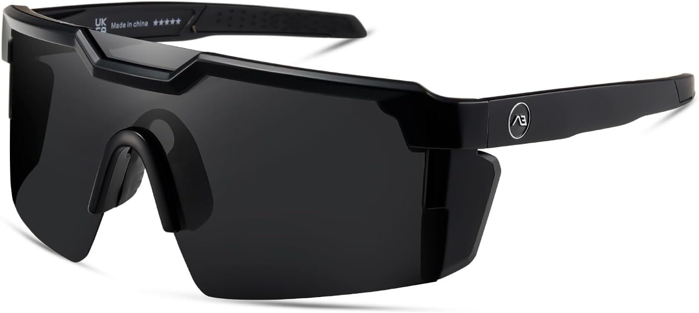 kimorn Polarized Sports Sunglasses for Men, Warp Around Goggles Sun Glasses with UV400 Protection for Driving Fishing