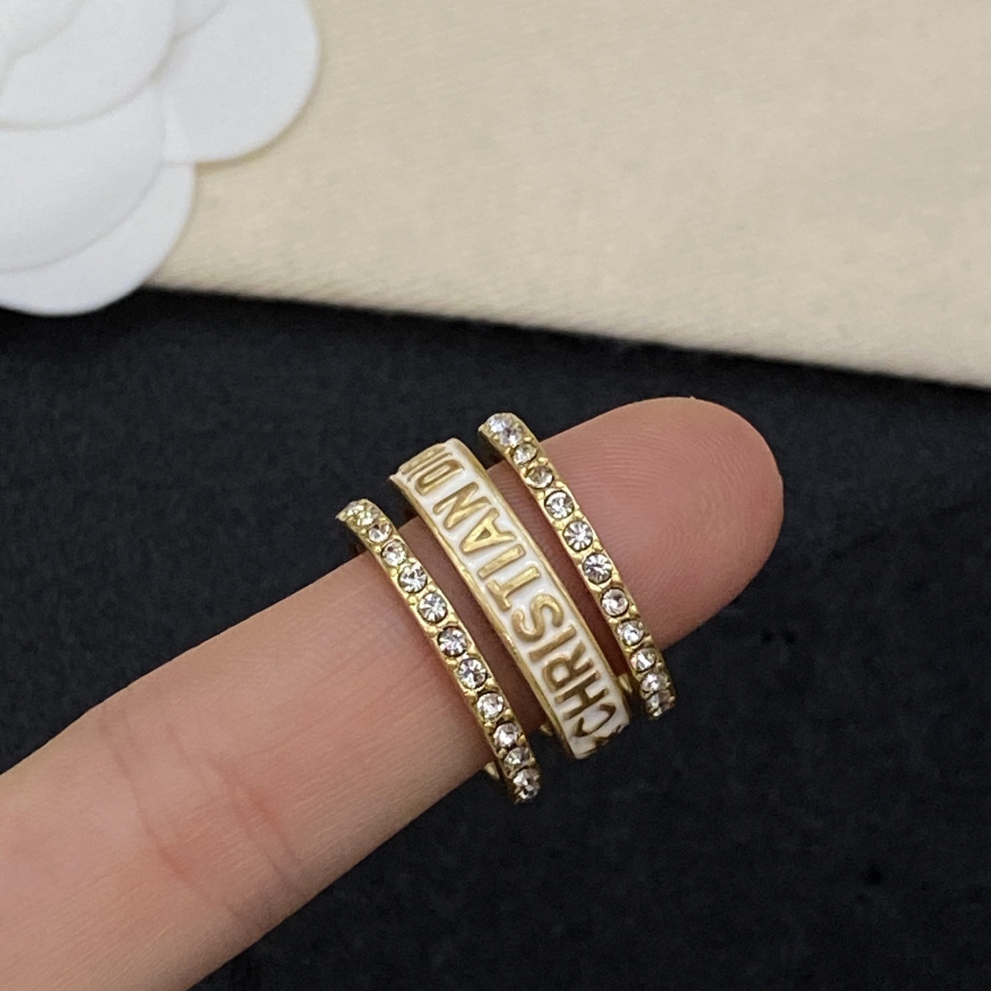[TOP] Christian Dior Ring - Gold - 711 Luxury