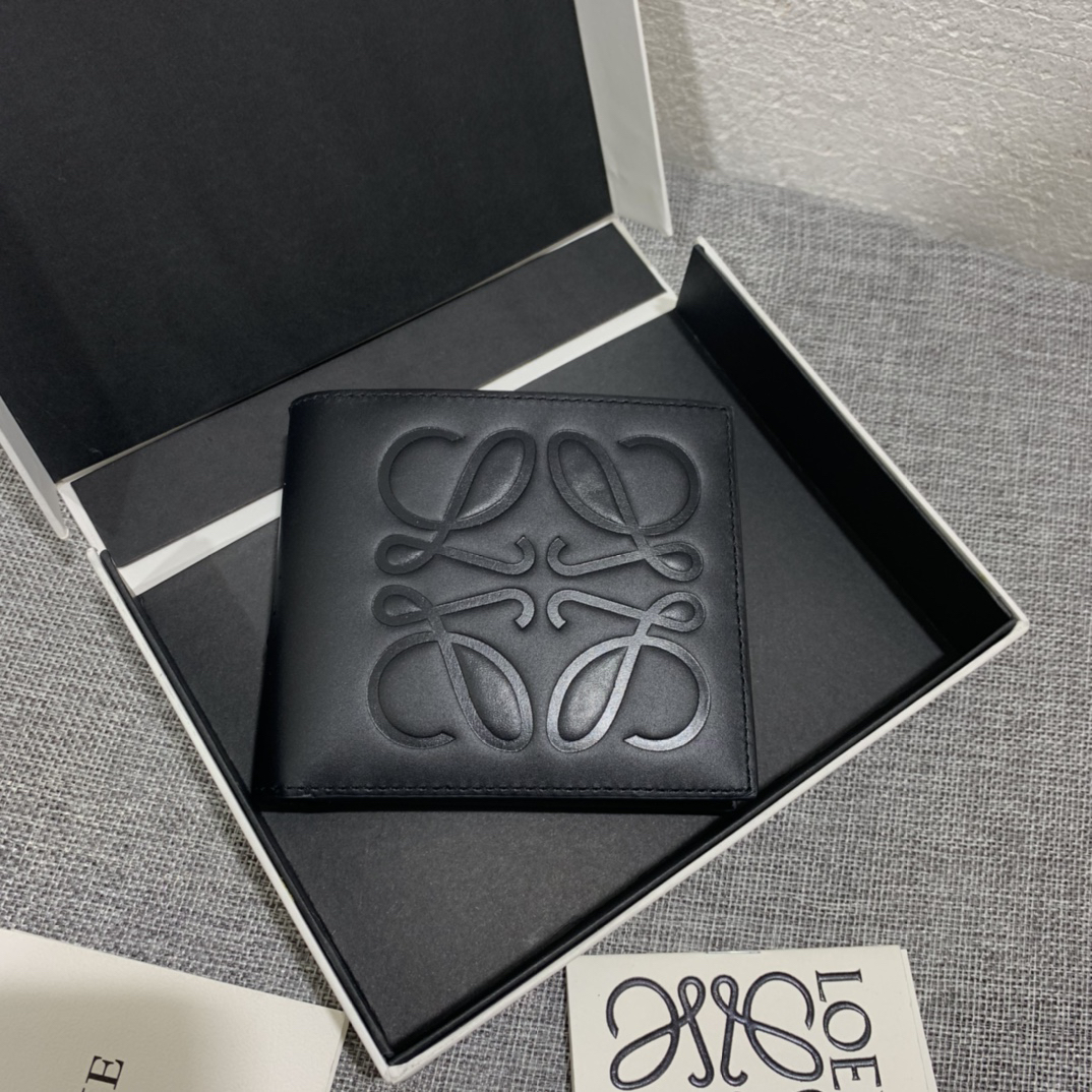[TOP] LOEWE Wallet 11*10 cm - Black - 711 Luxury