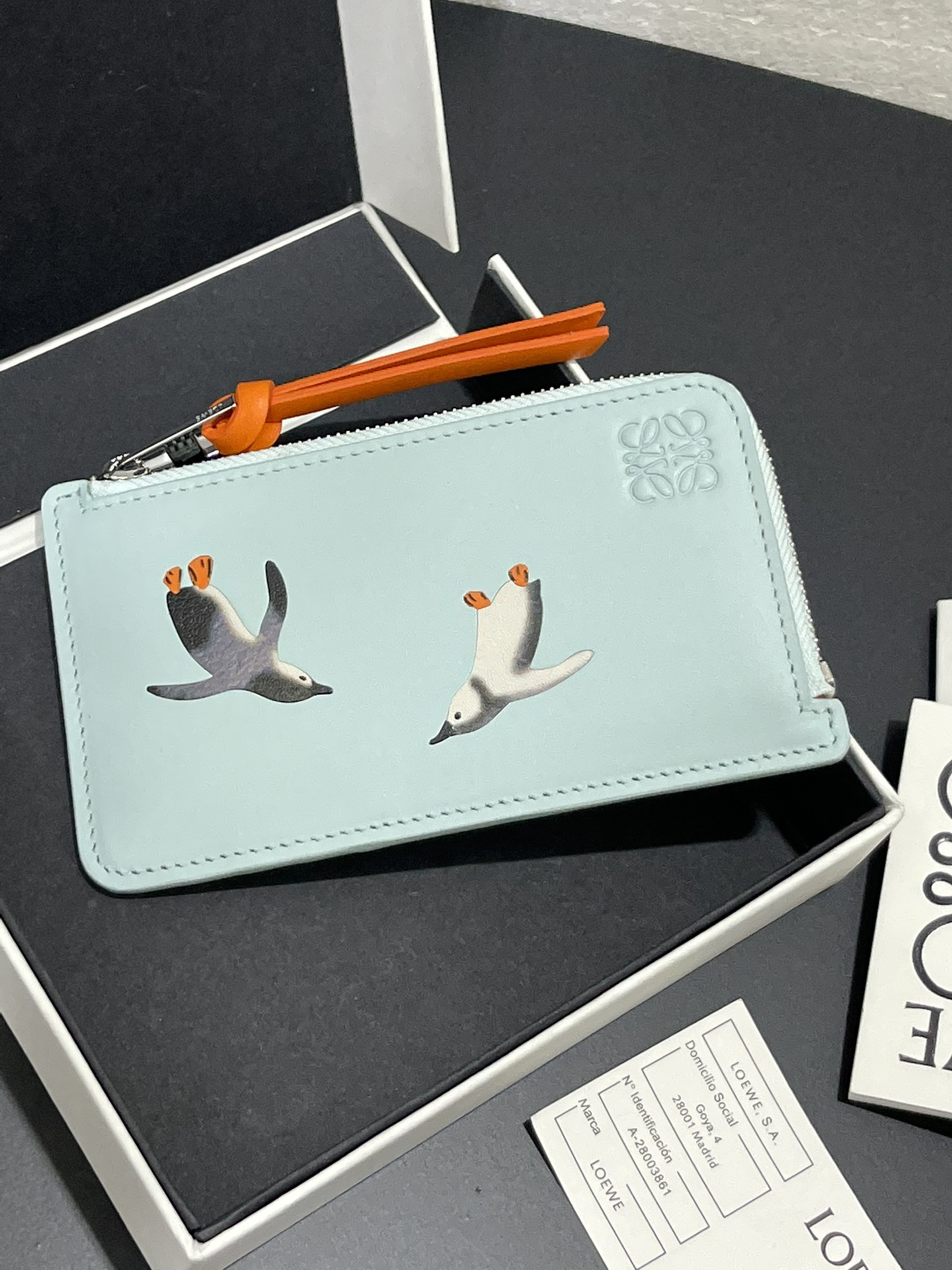 [TOP] LOEWE Card Holder 13*7.5cm - Blue - 711 Luxury