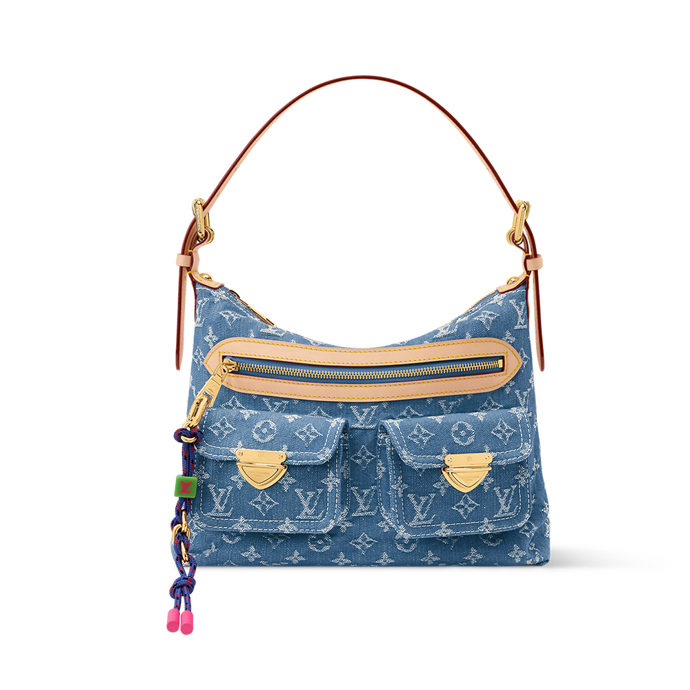 LOUIS VUITTON Baggy Monogram Denim Handbags M27329 #393094
