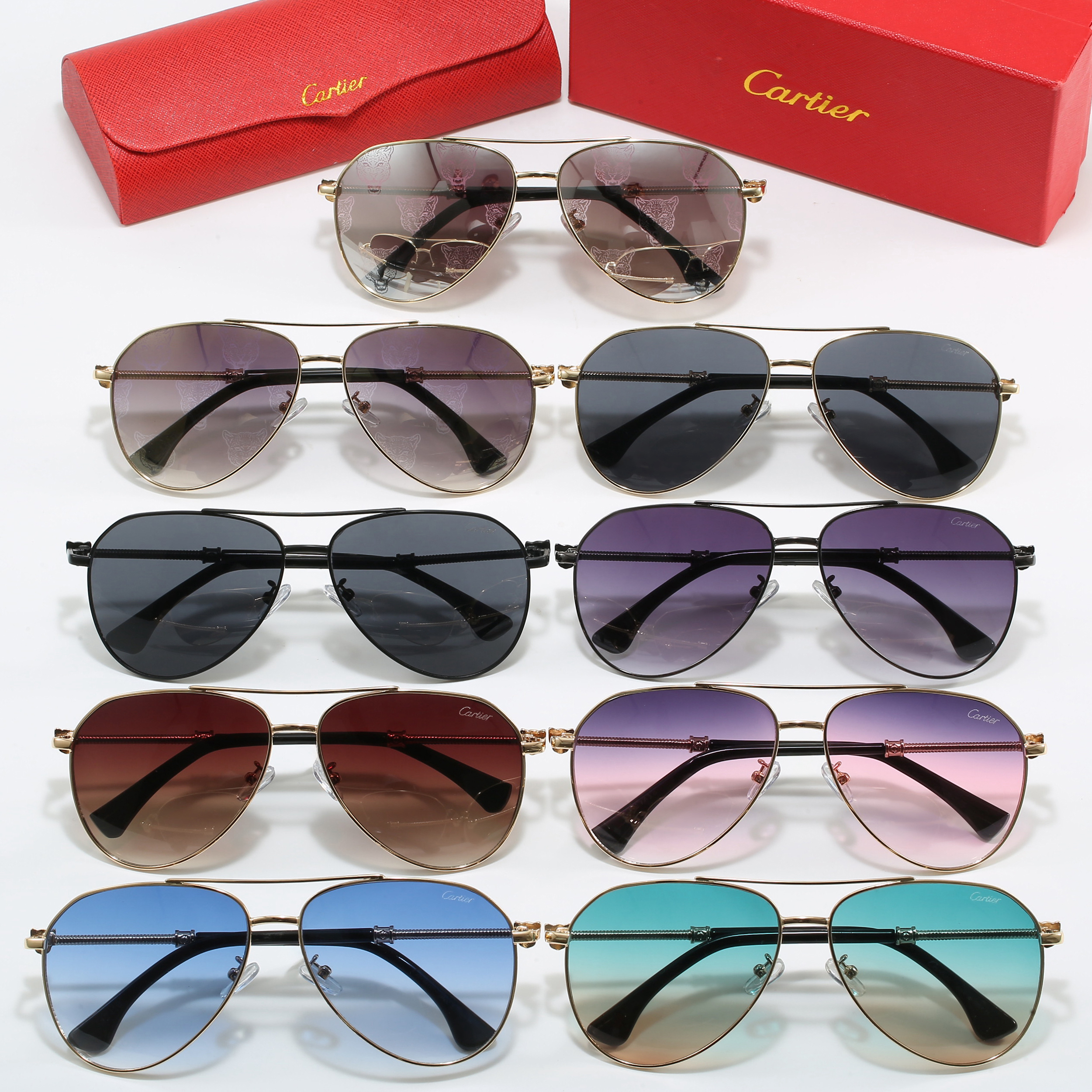 [TOP] Cartier Sunglasses - 9 Colors - 711 Luxury