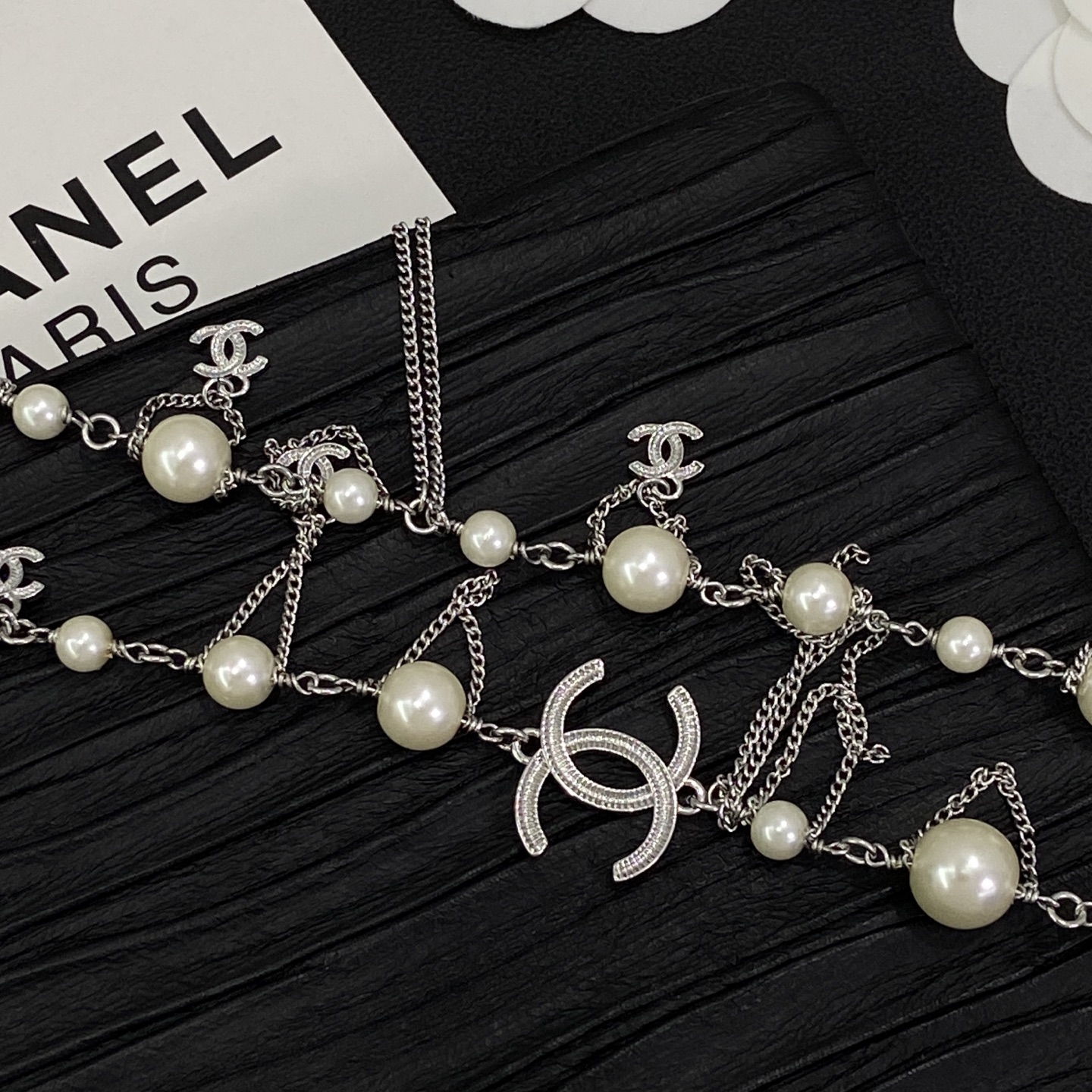 [TOP] CHANEL Long Necklace - Sliver - 711 Luxury
