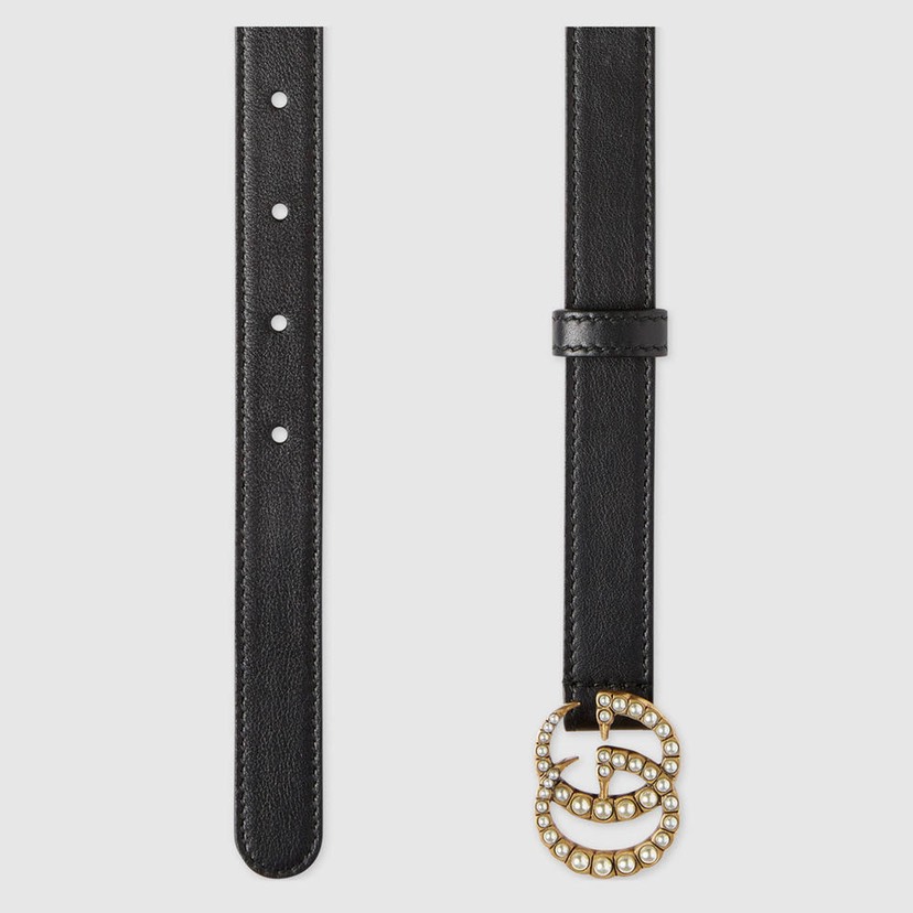 [TOP] GUCCI Belt 2cm - Black - 711 Luxury