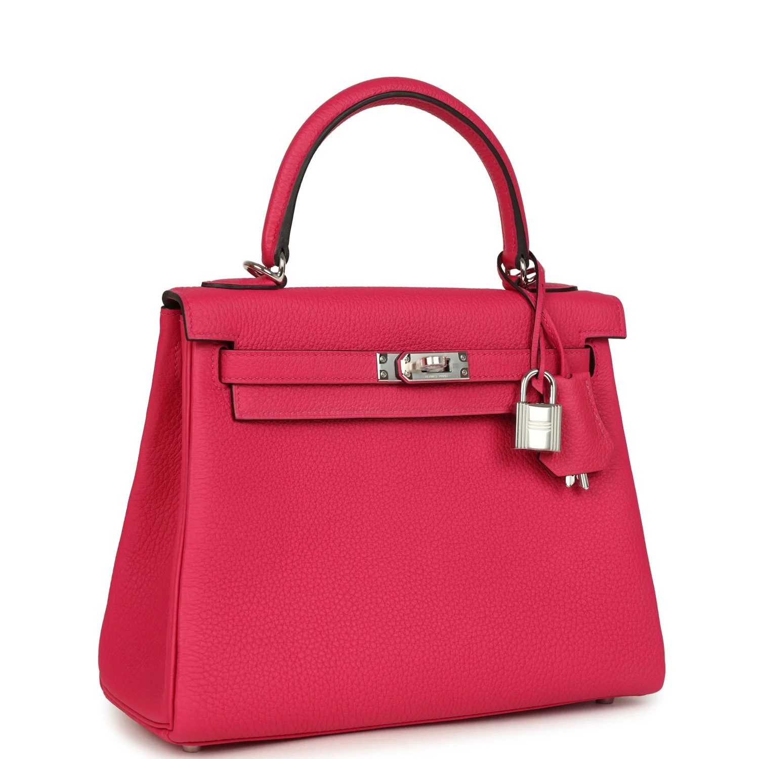 Hermes Kelly Retourne  Rose Mexico Togo Palladium Hardware