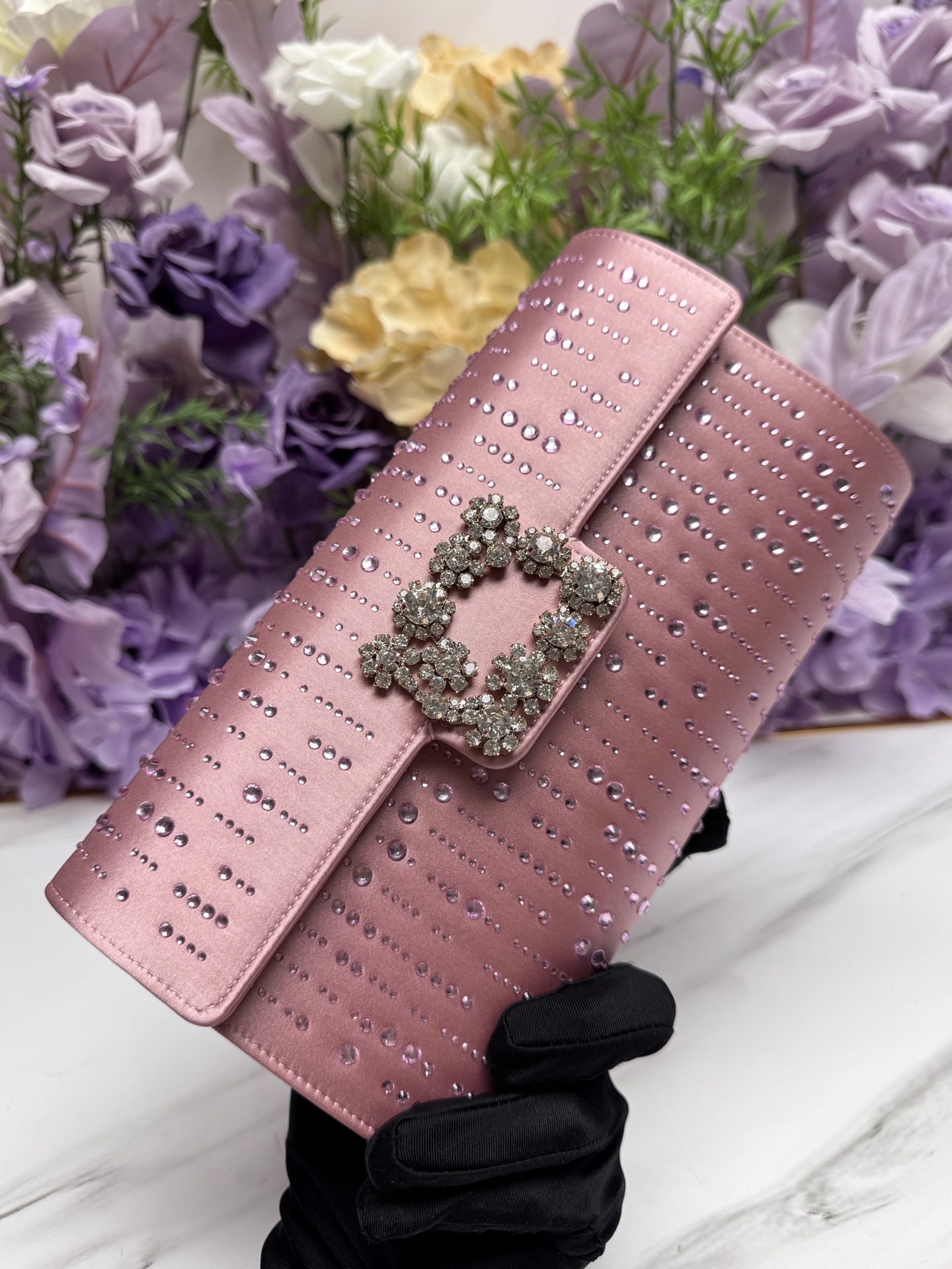 [TOP] ROGER VIVIER Diamond Bag 24-13-3 CM - Pink - 711 Luxury