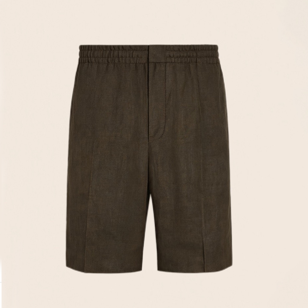 ZEGNA Mulberry Silk Linen Shorts #385175