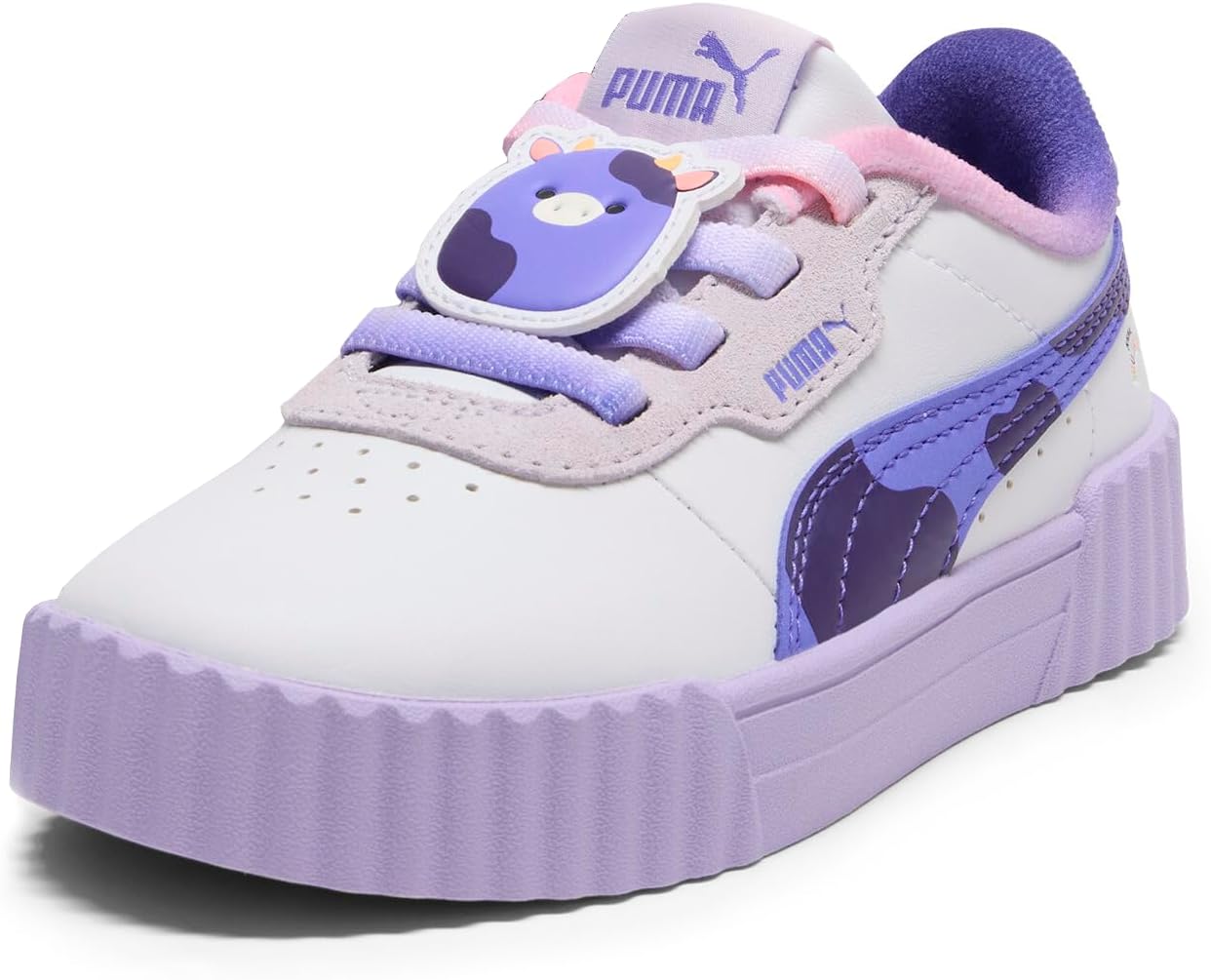 PUMA Kids Girls Carina 3.0 Ingred Sneakers Shoes Casual - White