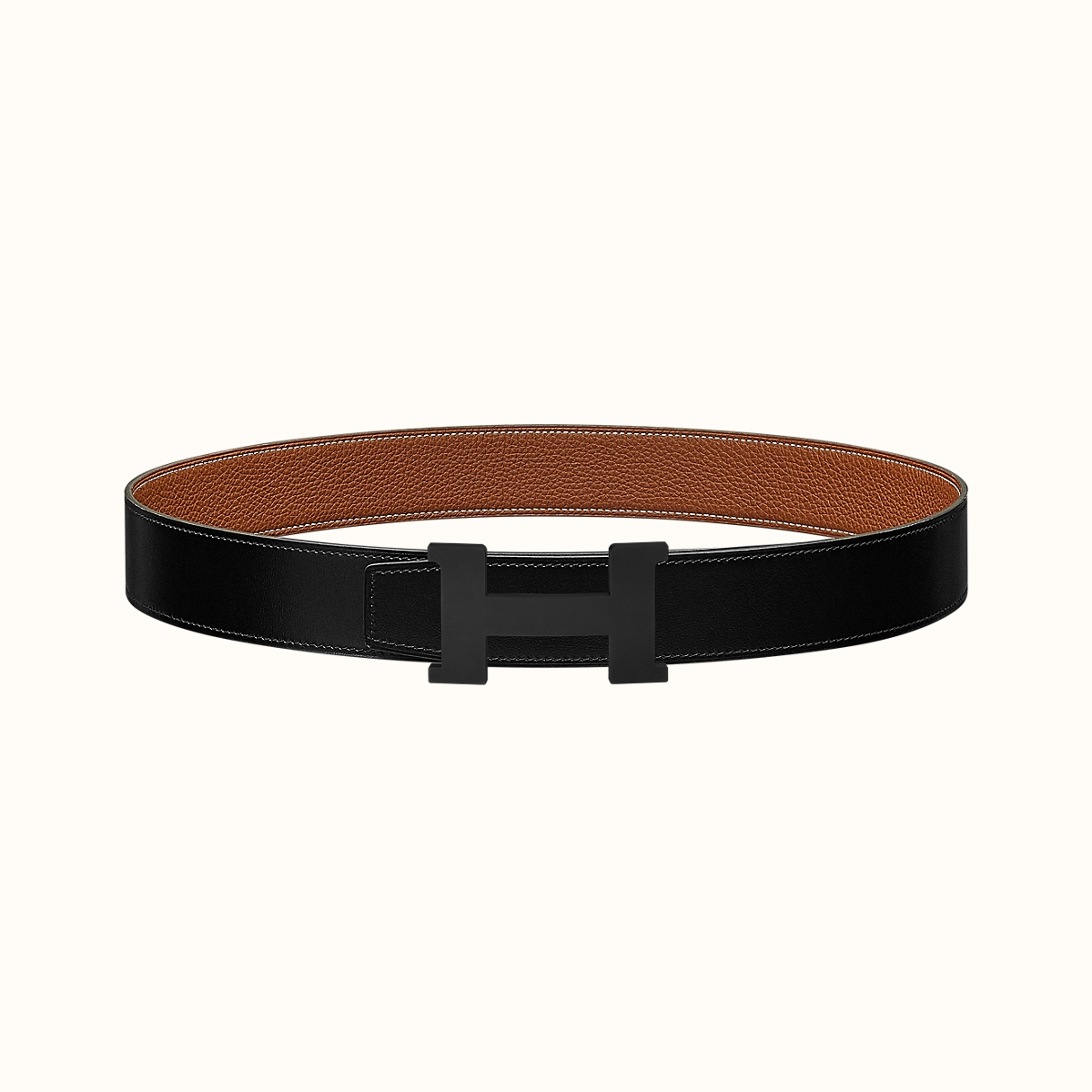 [TOP] HERMES Constance Calfskin Belt 38mm - Black - 711 Luxury