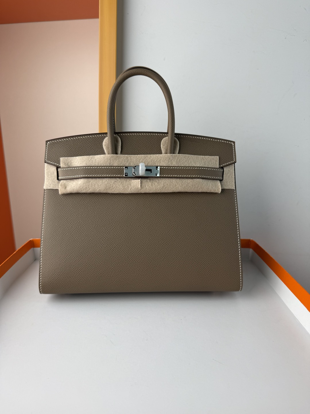 [TOP] HERMES Birkin Epsom Leather 25cm - Etoupe & GHW/SHW - 711 Luxury