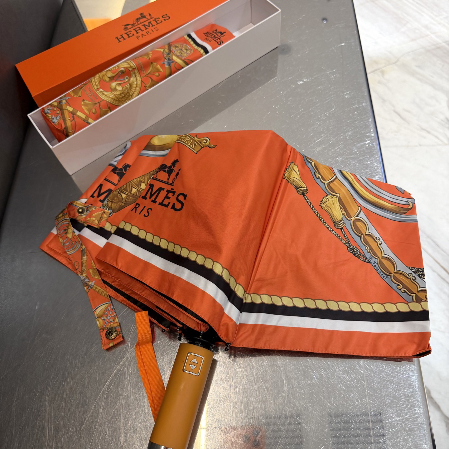 [TOP] HERMES Umbrella - Orange - 711 Luxury