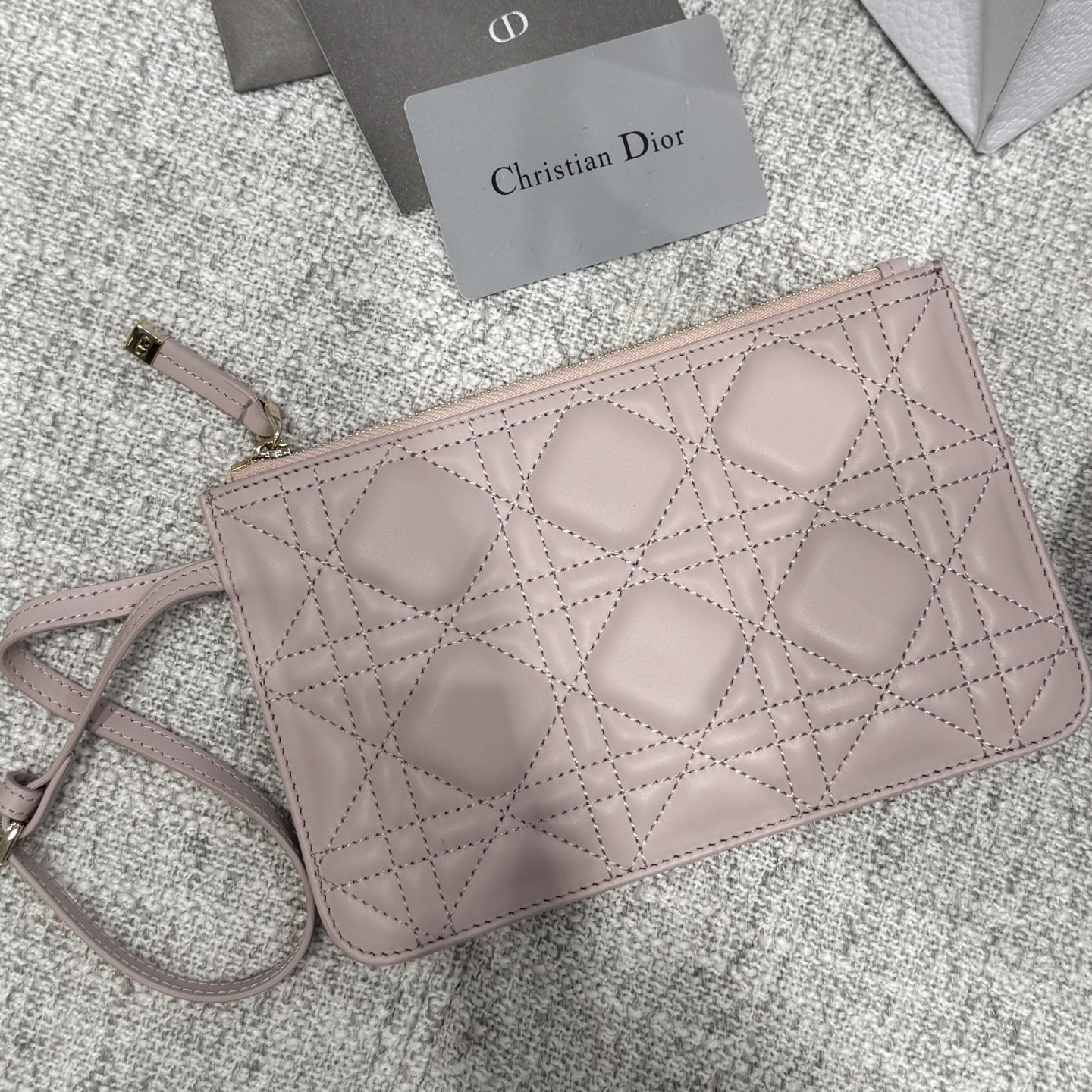 [TOP] Christian Dior Toujours Bag Calfskin Medium 28*21.5*19cm - Pink