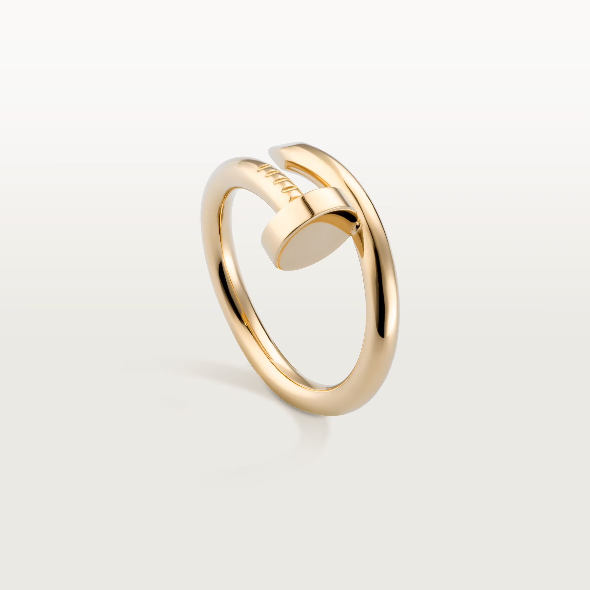 Carty Nails Solo Trace Ring, Yellow Gold  ,Medium Model