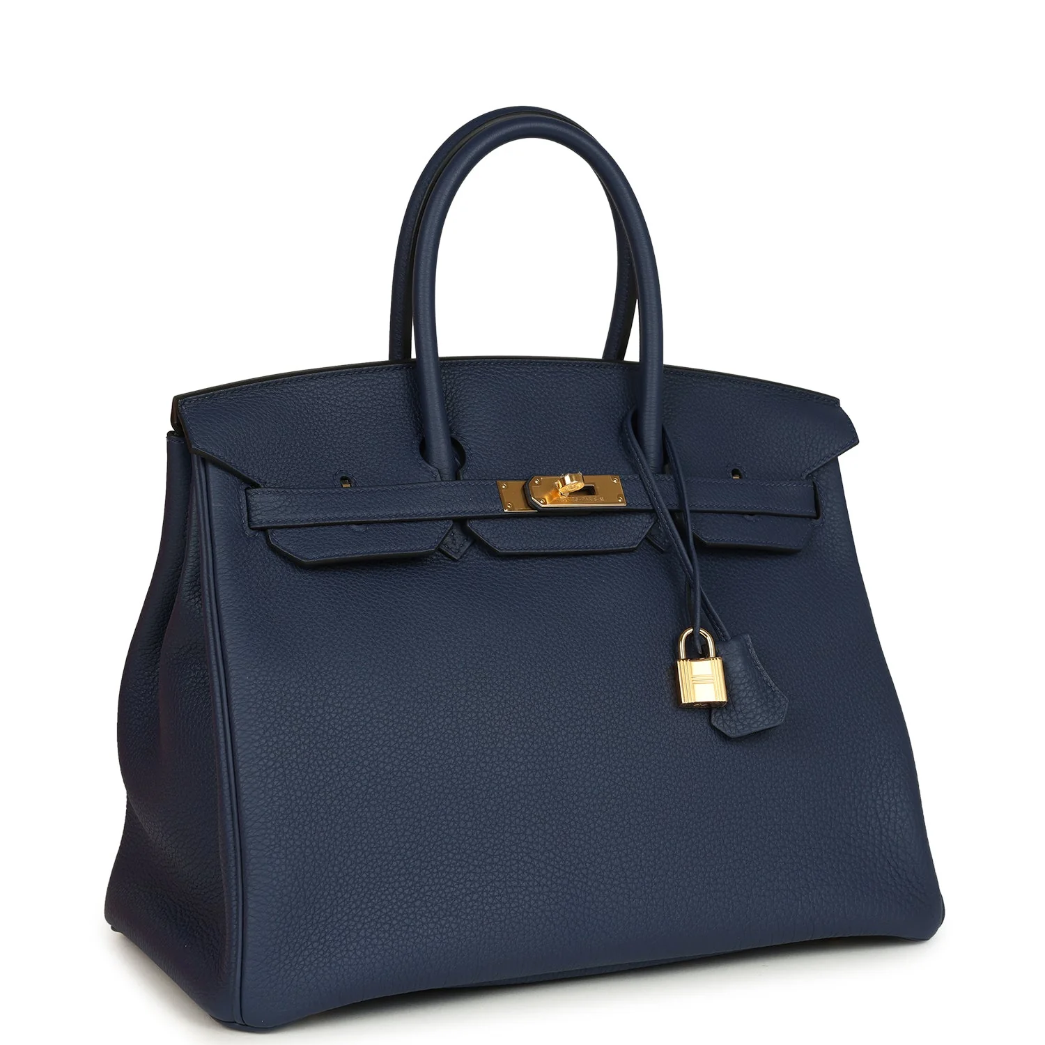Hermes BirkinBleu Navy Togo Gold Hardware