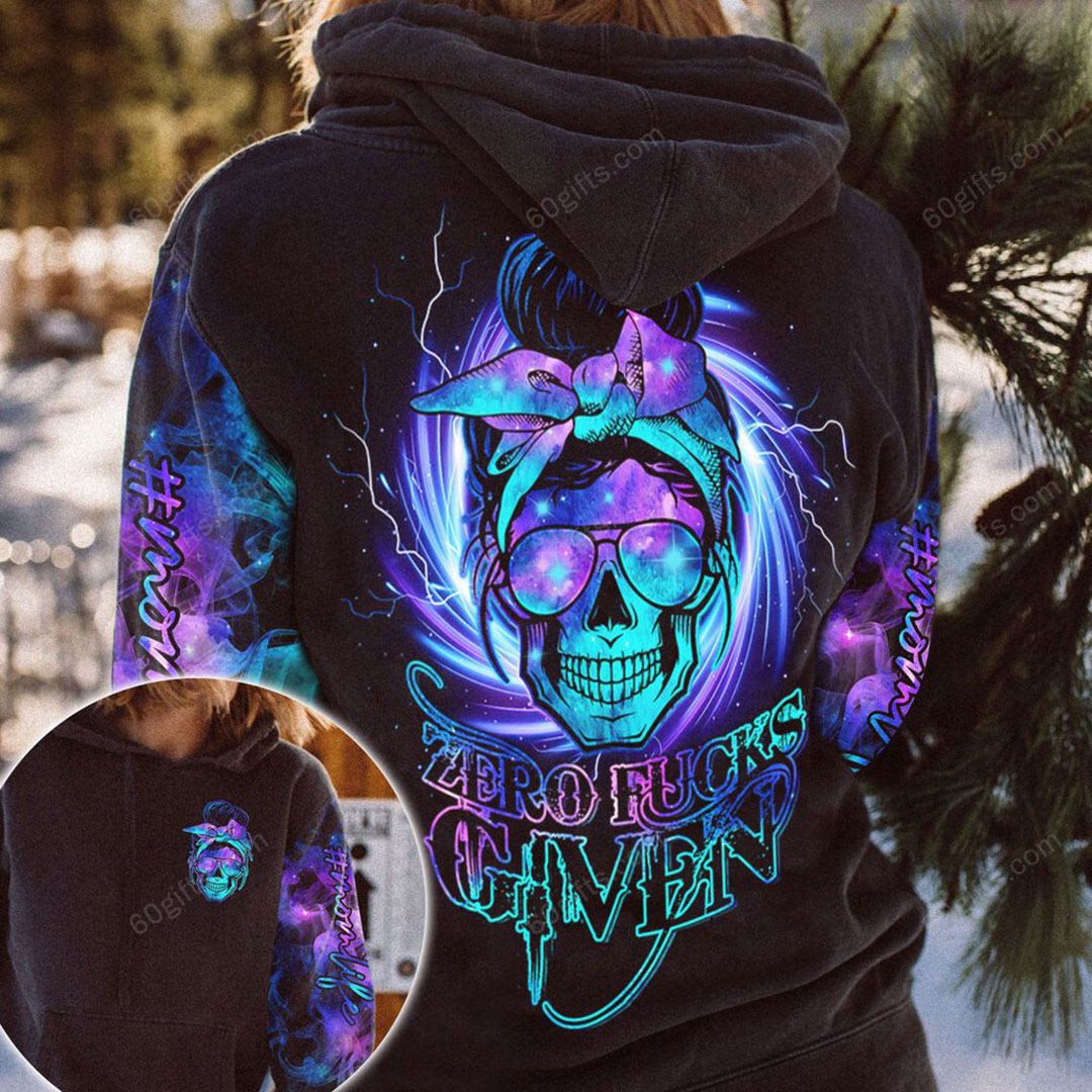 Casual Skull Contrast Print Women's Hoodie