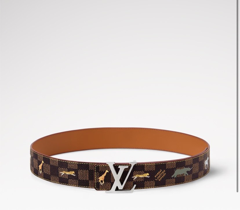 [TOP] Louis Vuitton LV Men's Monogram Heritage Damier Belt 4 cm - Brown - 711 Luxury