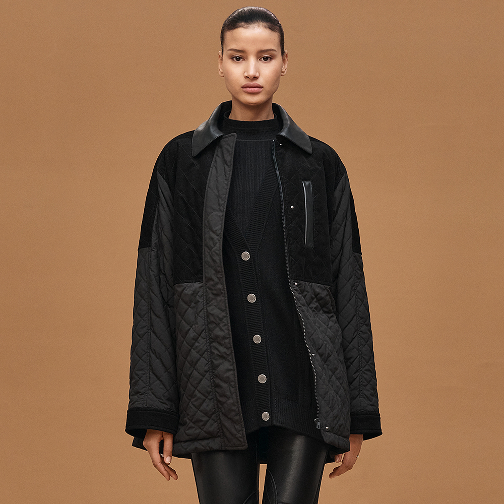 Designer Clothing Hermès Mixed Leather Coat #395865 | Nigo Office