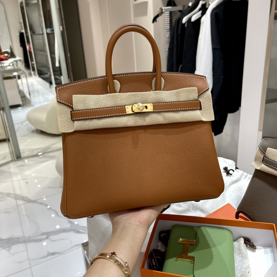 [TOP] HERMES Birkin Togo Leather 25cm - Gold & GHW - 711 Luxury