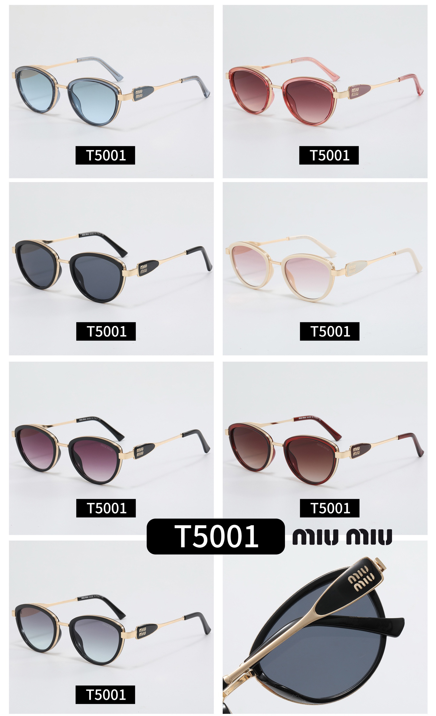 [TOP] Miu Miu Sunglasses - 7 Colors - 711 Luxury
