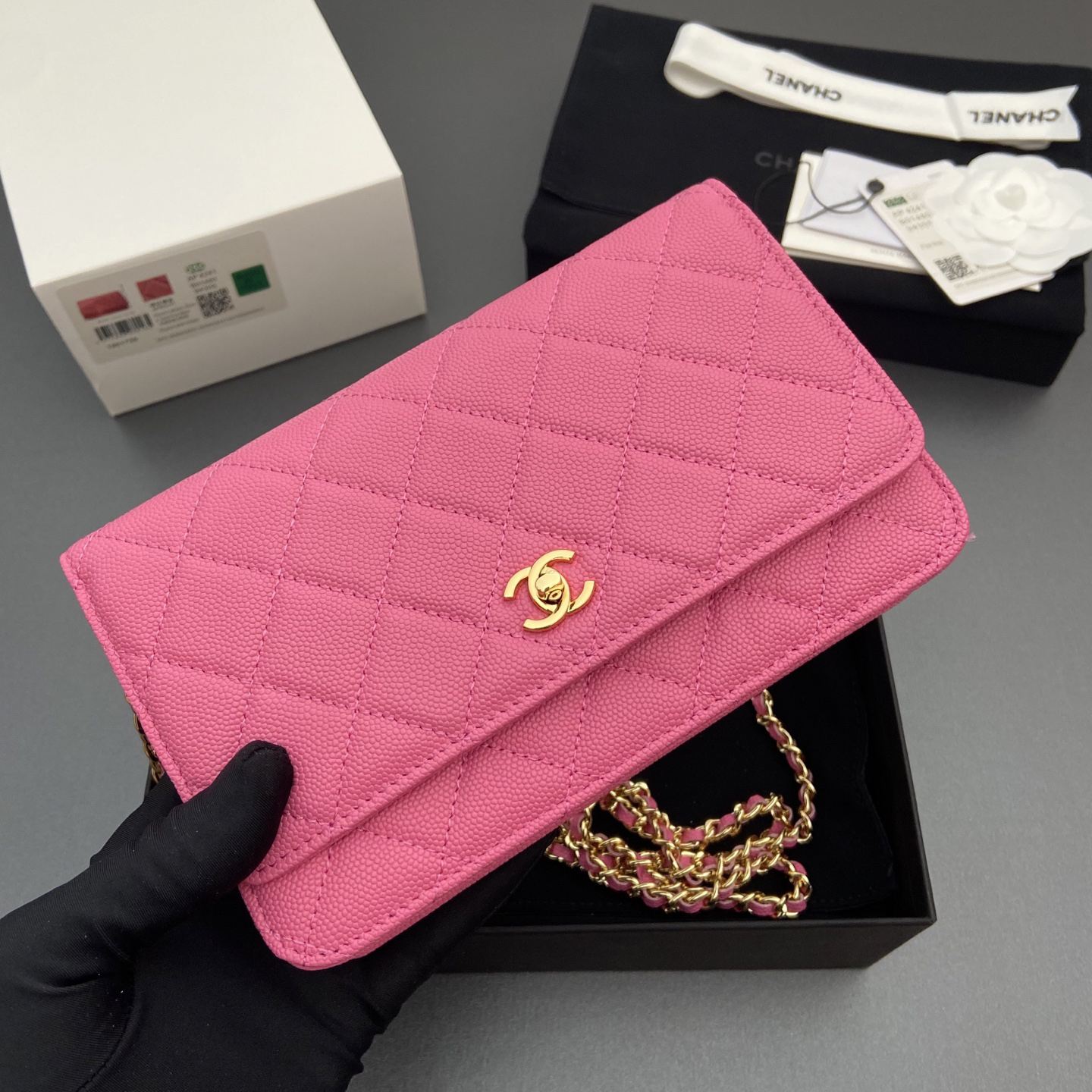 [TOP] CHANEL Woc Bag  20-13-3.5cm - Pink