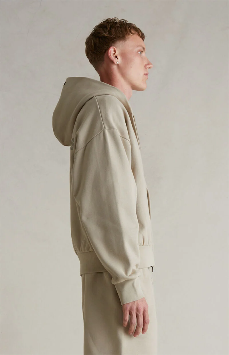 Fear of God ESSENTIALS Timber Classic Fleece Zip Up Hoodie