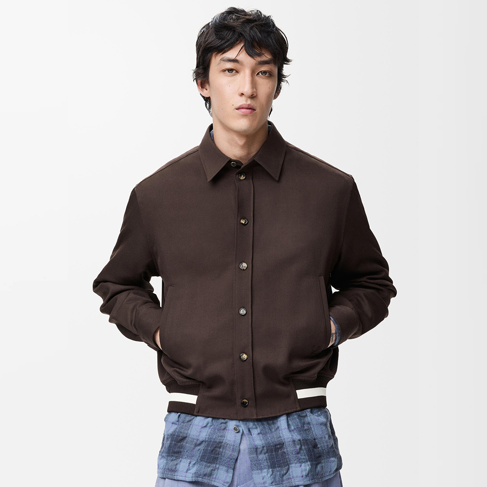 Loewe brown Clothing LOEWE Jacket in Wool Brown #393194 View 2 | Nigo Office