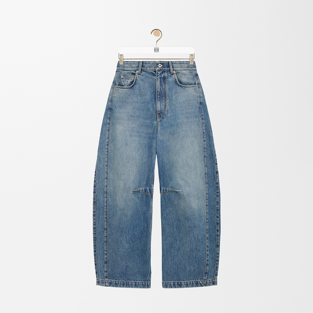 LOEWE  Barrel Jeans in Denim Blue #384843